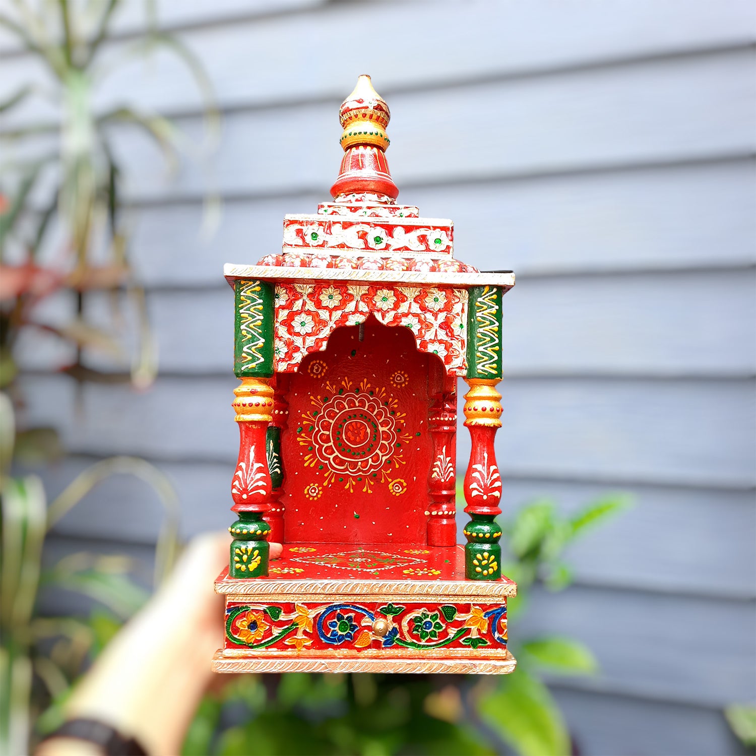 Pooja Temple - Pooja Mandir for Home Wall Hanging -17 inch & 19 Inch- Apkamart #Size_19 inch