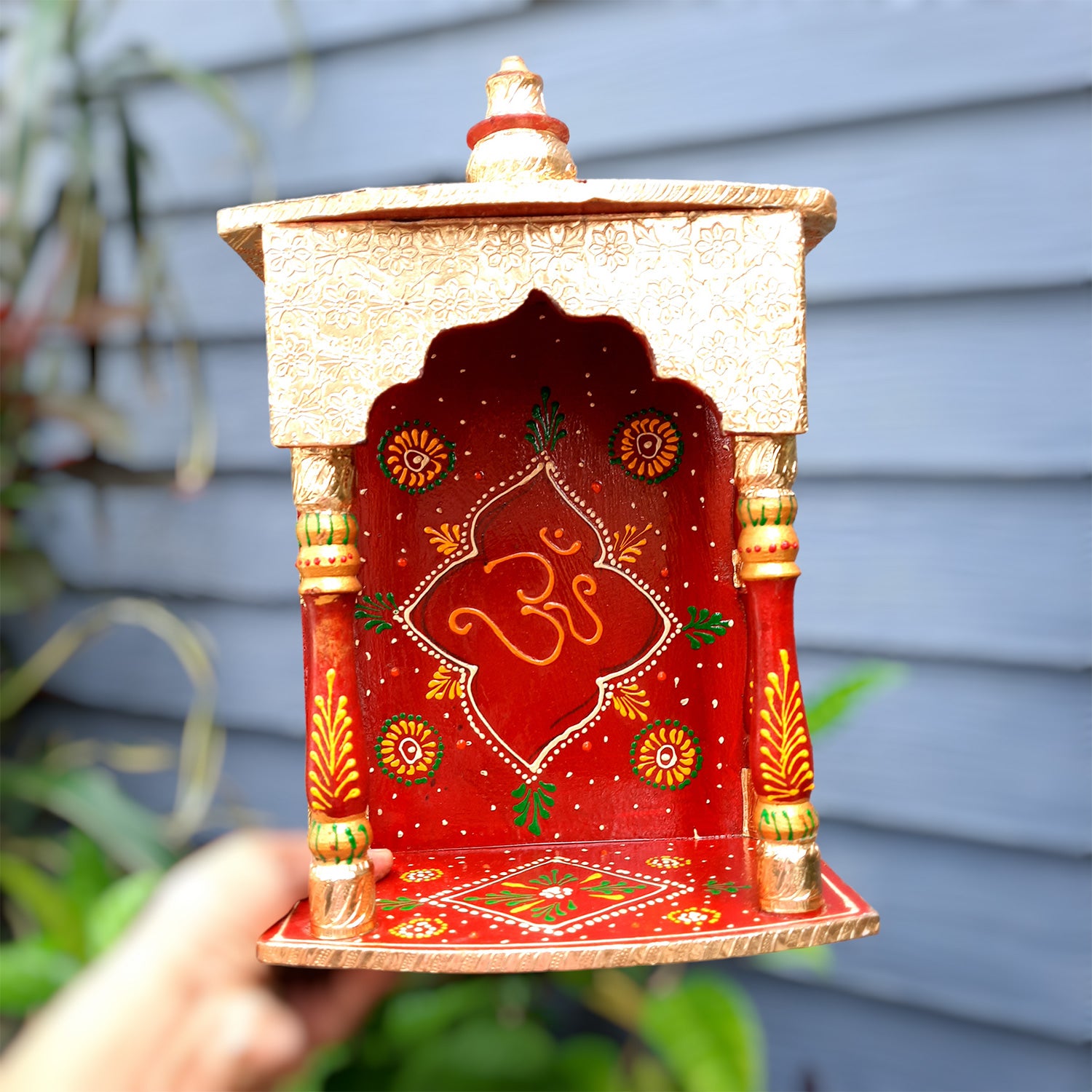 Pooja Mandir | Puja Mandir for Home & Office -14 Inch-Apkamart # Style_Style 3