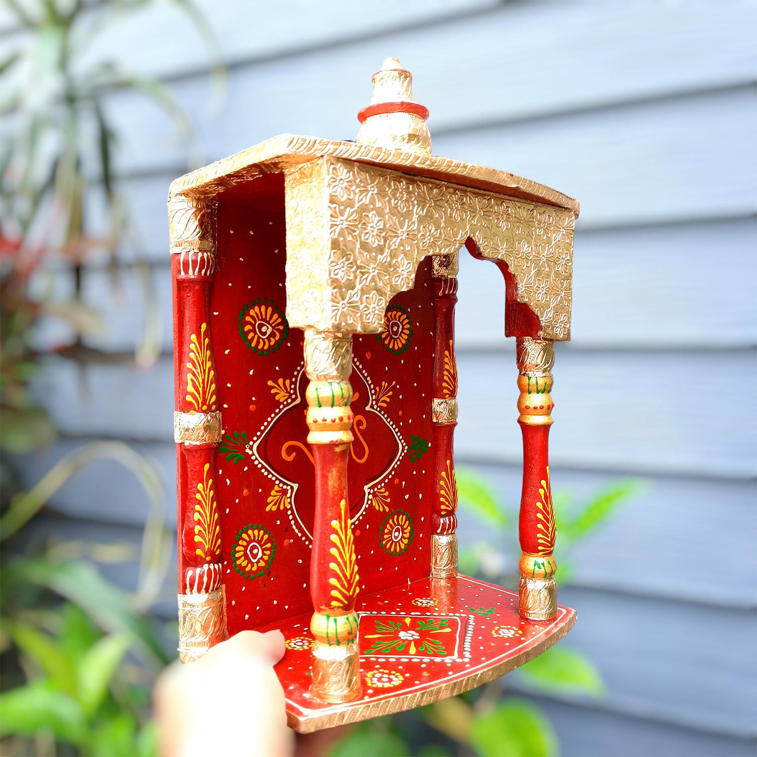 Pooja Mandir | Puja Mandir for Home & Office -14 Inch-Apkamart # Style_Style 3