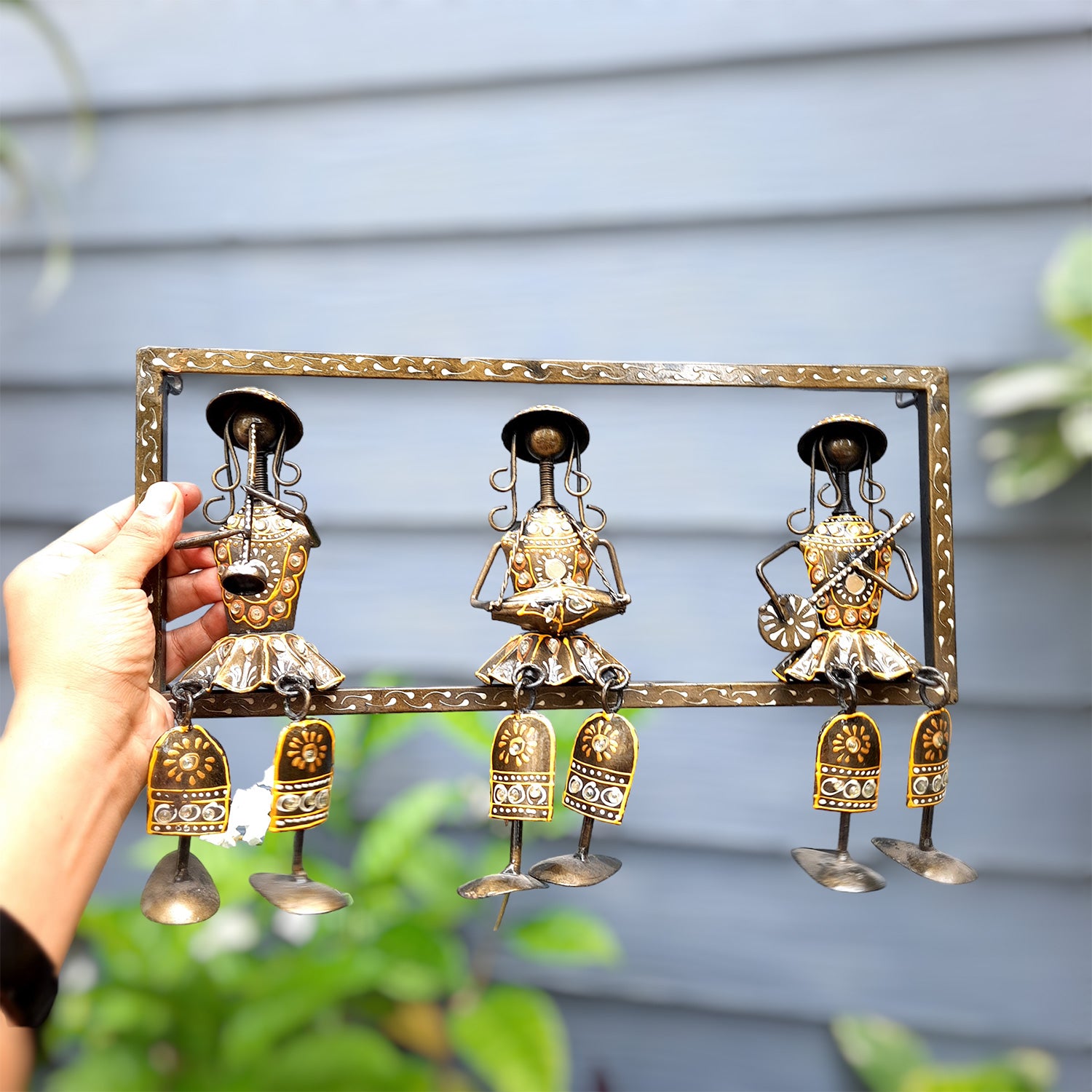 Drawing Room Decor | Wall Hanging Handmade Musician - 15 Inch-Apkamart