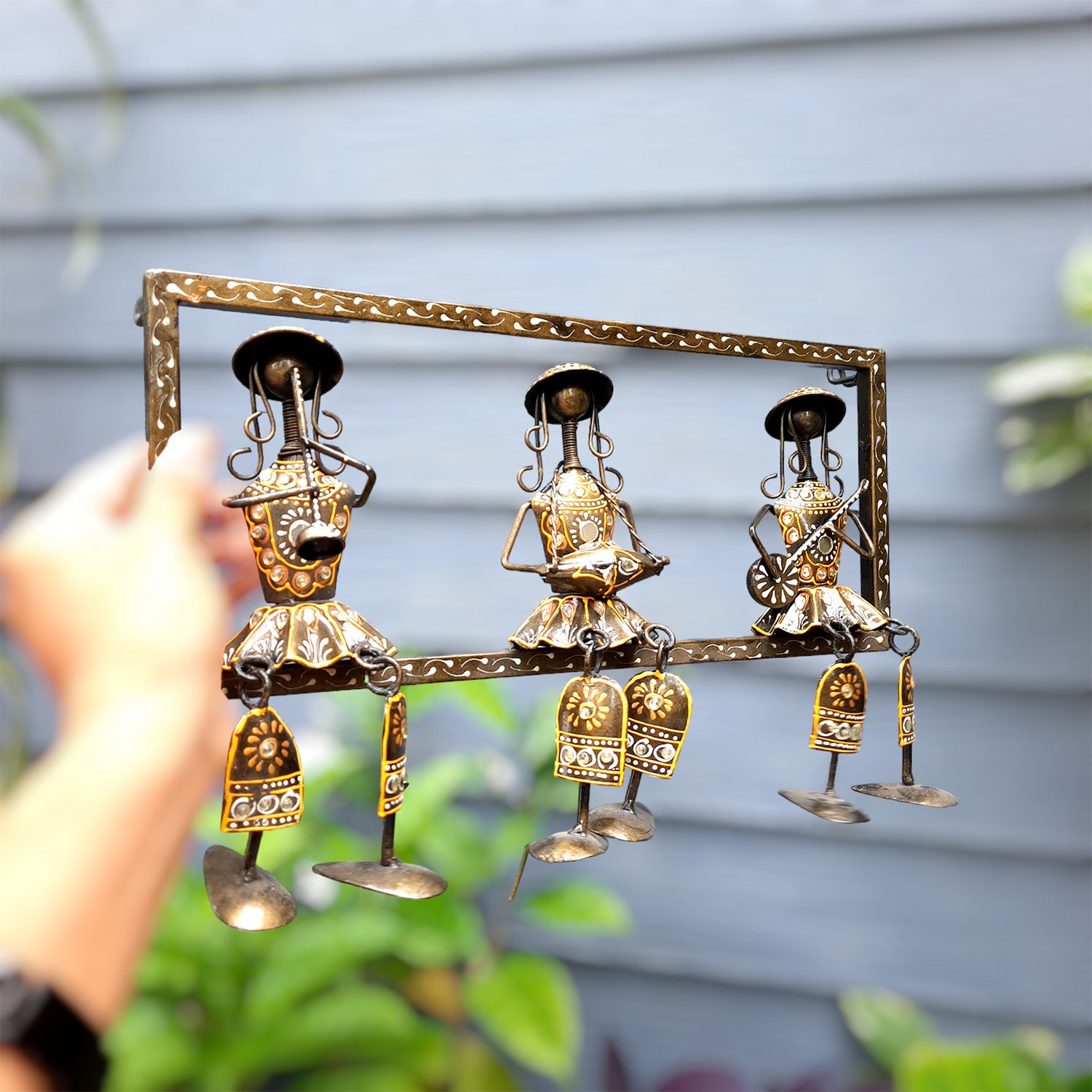 Drawing Room Decor | Wall Hanging Handmade Musician - 15 Inch-Apkamart