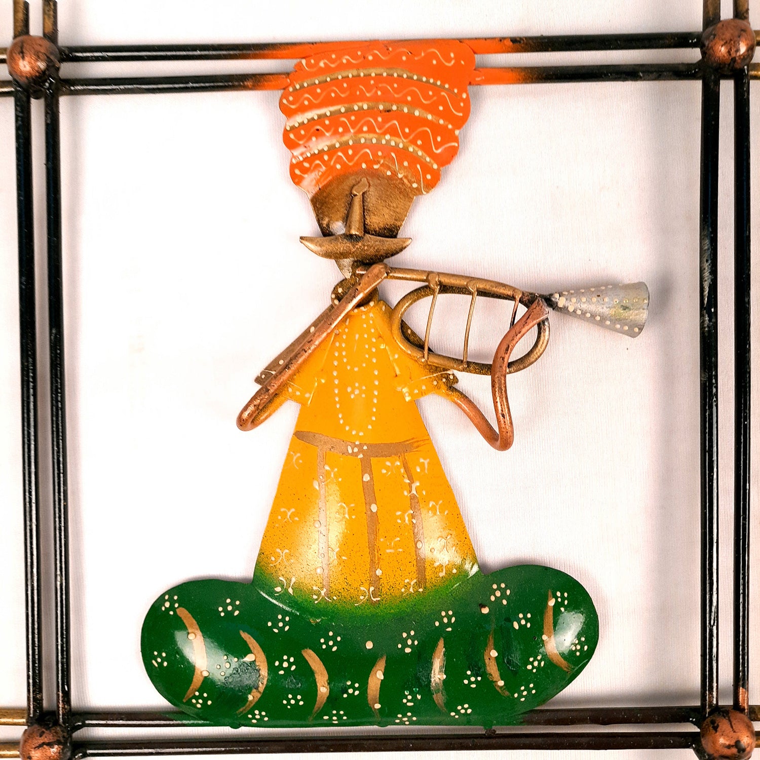 Traditional Musician Wall Hanging - For Home Decor & Gifts - 12 Inch - Set of 2- Apkamart