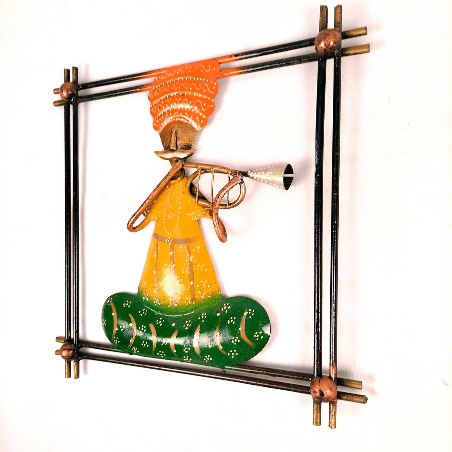 Traditional Musician Wall Hanging - For Home Decor & Gifts - 12 Inch - Set of 2- Apkamart
