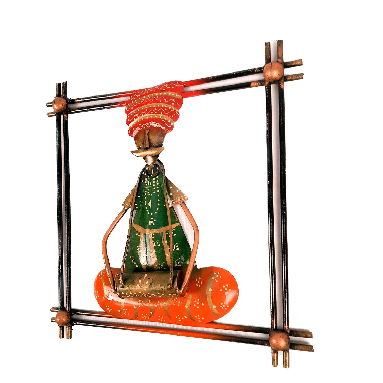 Traditional Musician Wall Hanging - For Home Decor & Gifts - 12 Inch - Set of 2- Apkamart