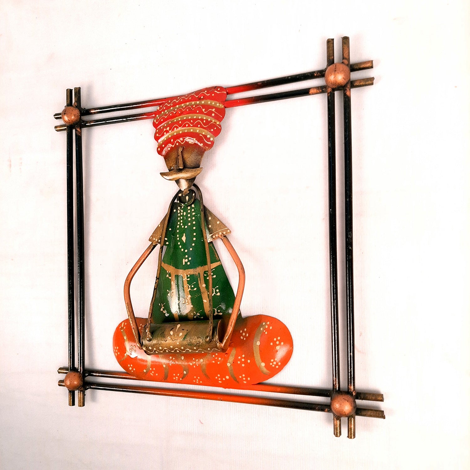 Traditional Musician Wall Hanging - For Home Decor & Gifts - 12 Inch - Set of 2- Apkamart