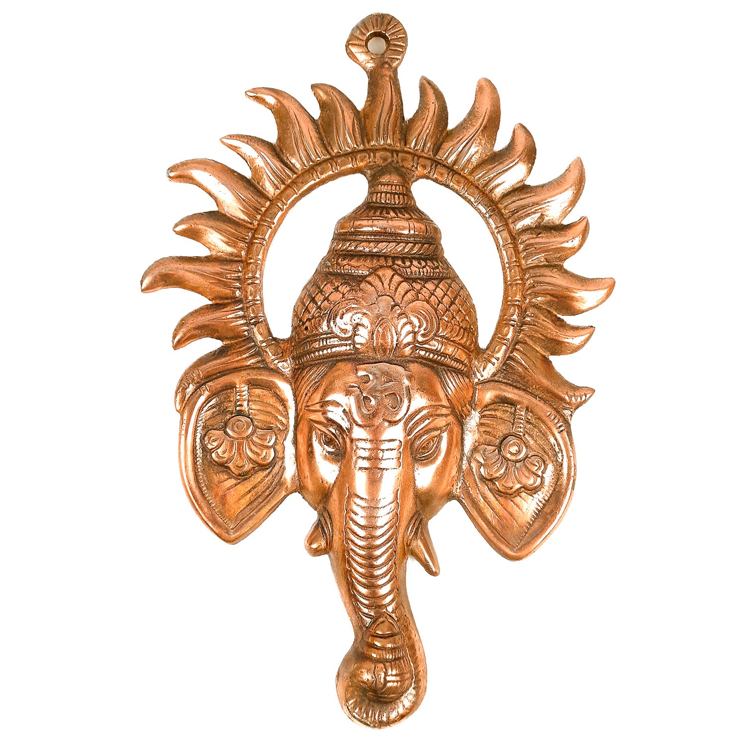 Ganeshji Face Wall Hanging - Living Room Decor - 12 Inch - Apkamart #Style_pack of 1