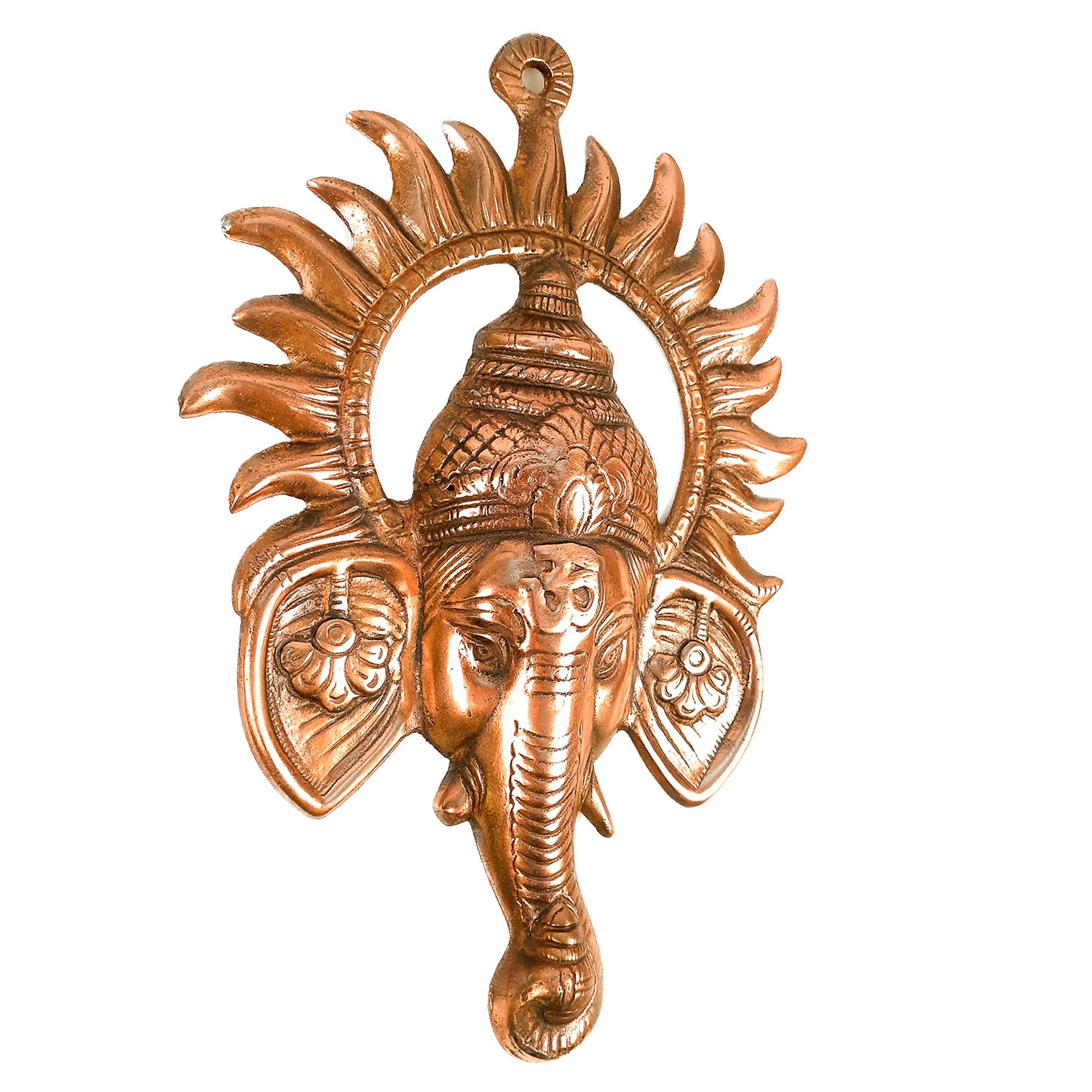 Ganeshji Face Wall Hanging - Living Room Decor - 12 Inch - Apkamart #Style_pack of 2