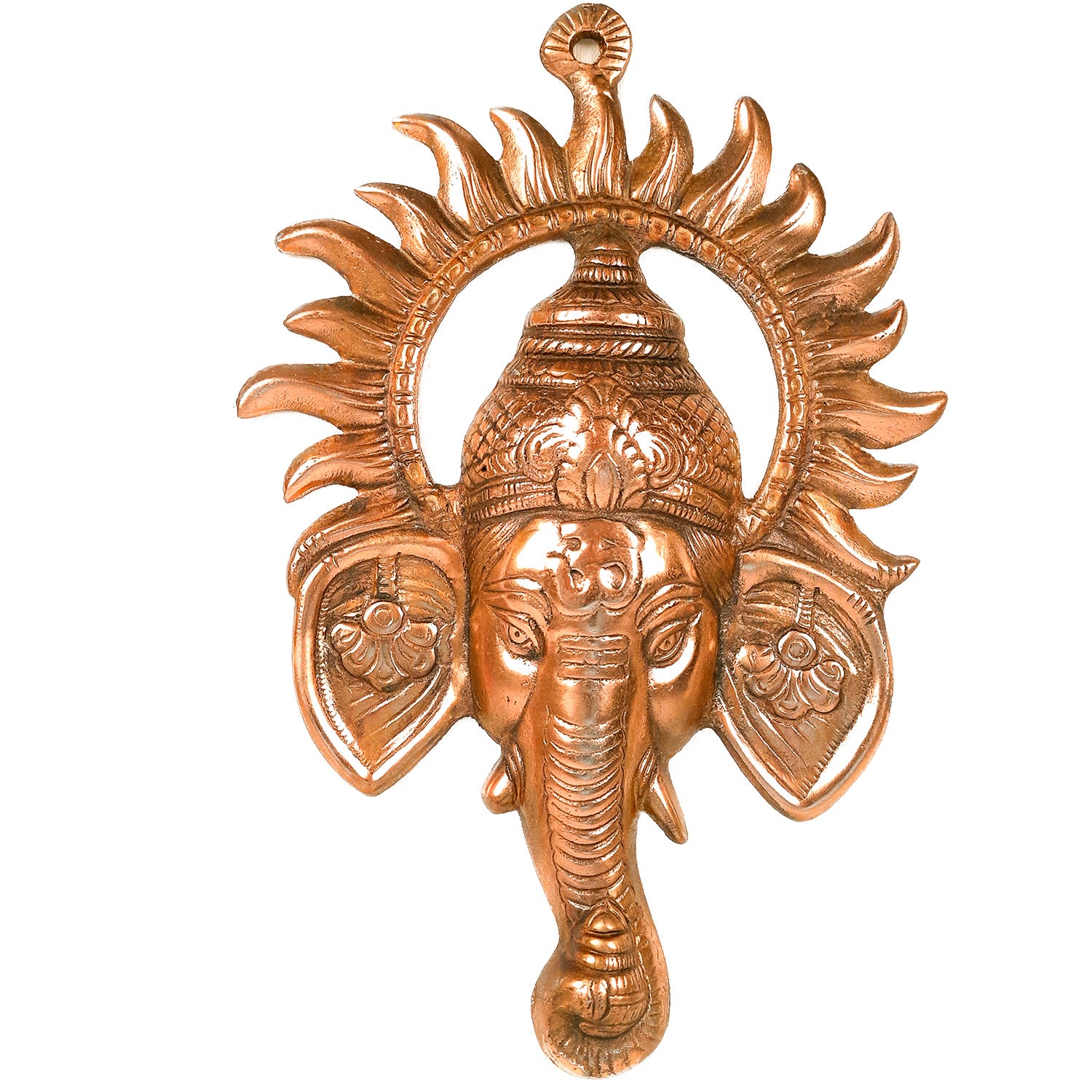 Ganeshji Face Wall Hanging - Living Room Decor - 12 Inch - Apkamart #Style_pack of 1