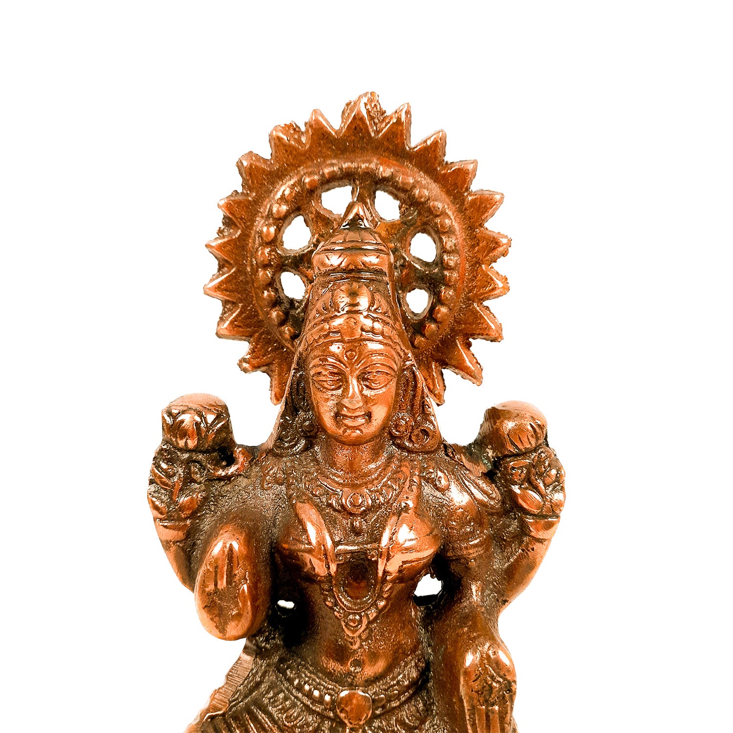 Goddess Laxmi Idol | Laxmi Ji Murti - for Home Decor, Pooja, Office & Gifts - 10 Inch- Apkamart