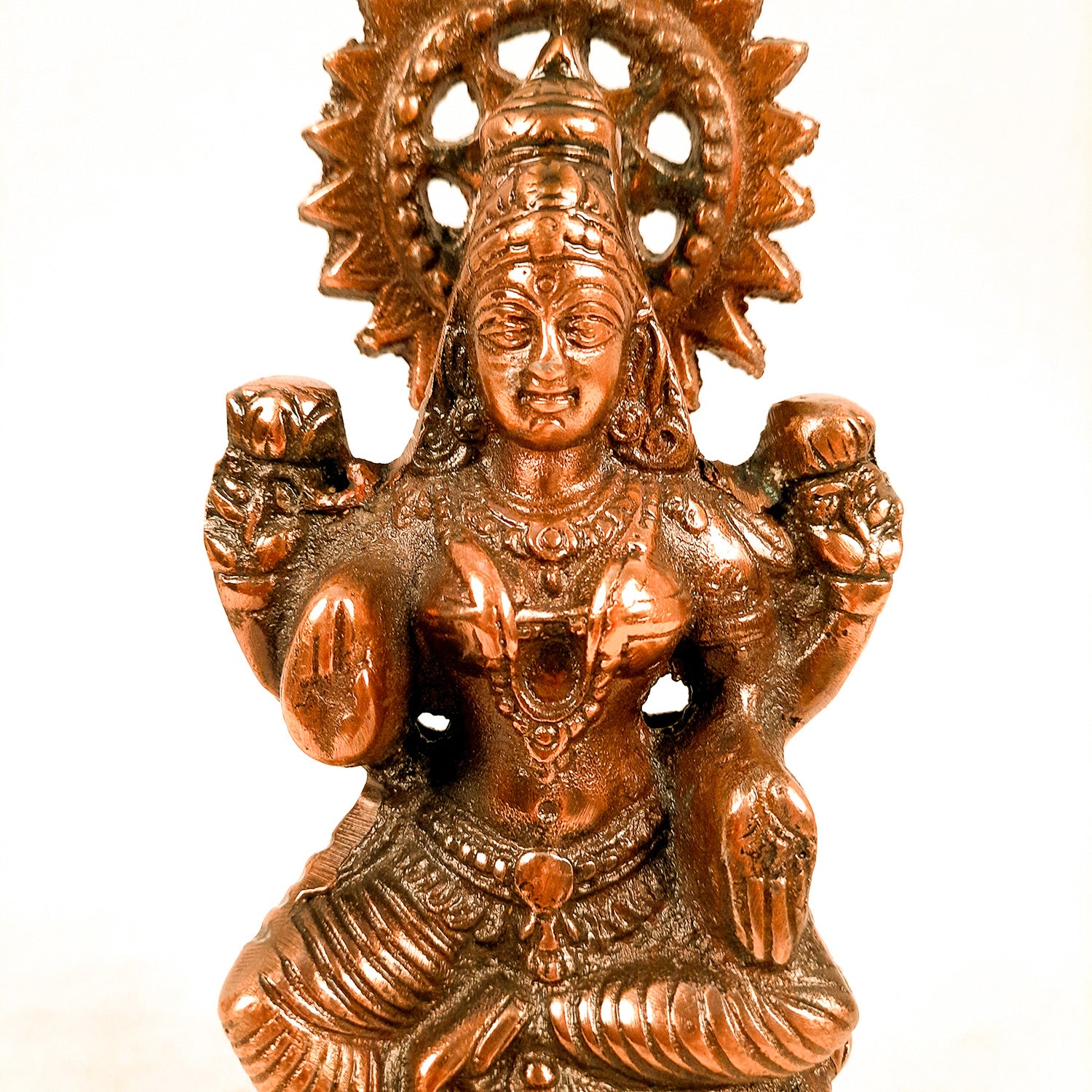 Goddess Laxmi Idol | Laxmi Ji Murti - for Home Decor, Pooja, Office & Gifts - 10 Inch- Apkamart