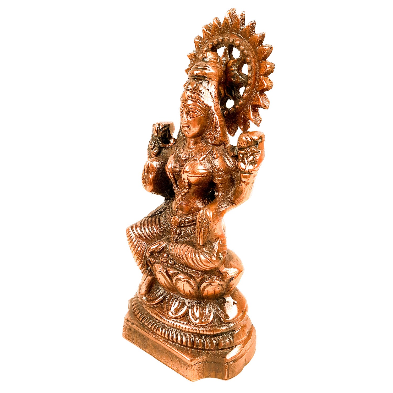 Goddess Laxmi Idol | Laxmi Ji Murti - for Home Decor, Pooja, Office & Gifts - 10 Inch- Apkamart
