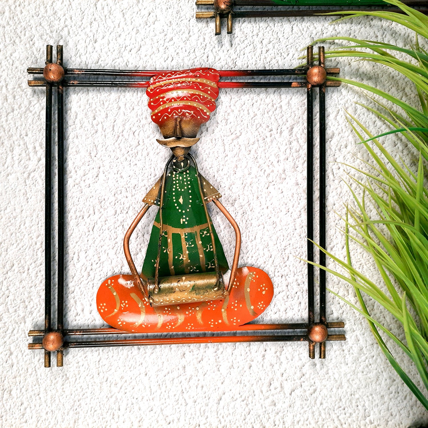 Traditional Musician Wall Hanging - For Home Decor & Gifts - 12 Inch - Set of 2- Apkamart