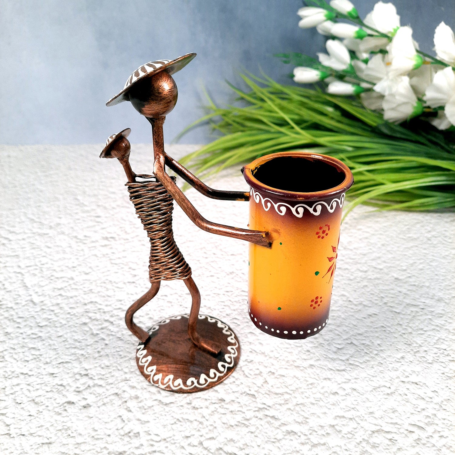 Pen Holder | Pen Pencil Stand - For Study Table, Desk Organiser, Dining & Home Decor - Apkamart