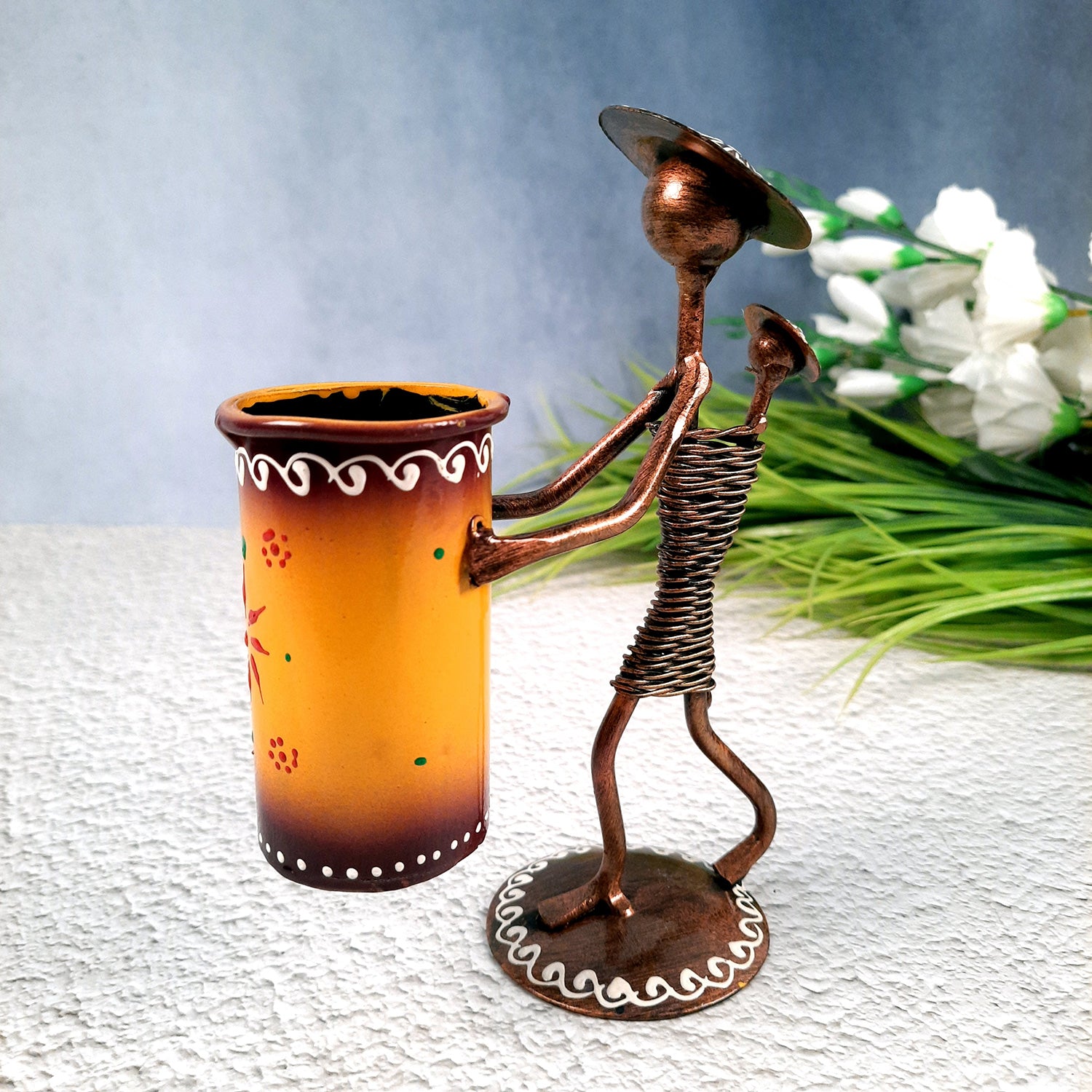 Pen Holder | Pen Pencil Stand - For Study Table, Desk Organiser, Dining & Home Decor - Apkamart