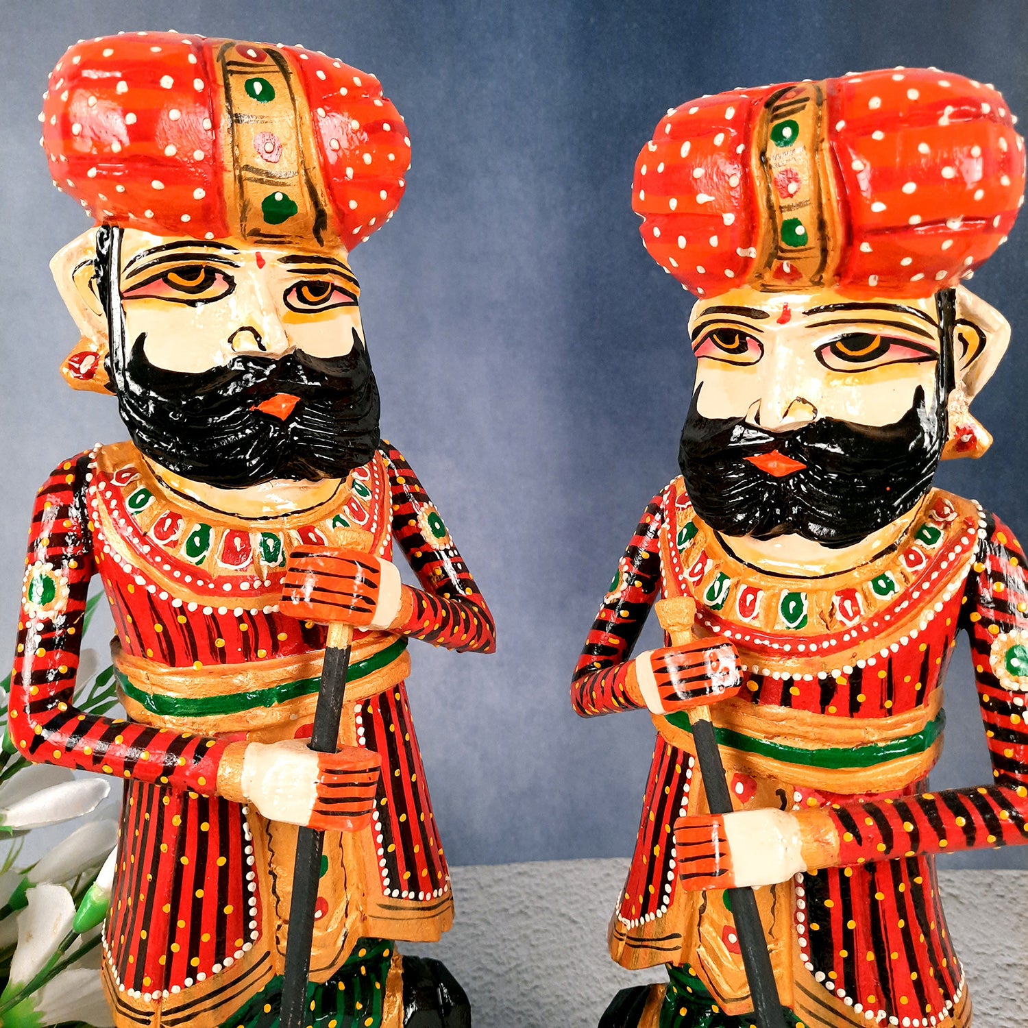 Darbaans Showpiece Set | Royal Guard Figurines - for Living Room, Home, Entryway Decor & Gifts - Apkamart