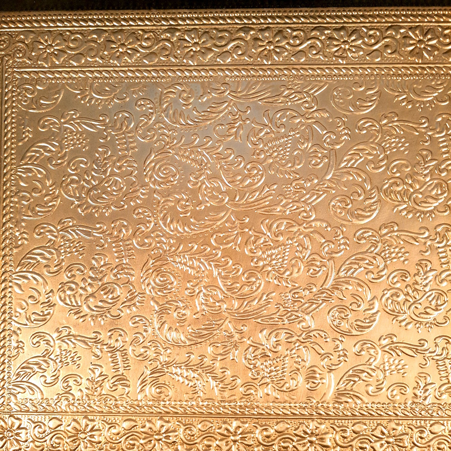 Brass Tray | Wooden Serving Tray Set - For Serving, Dining, Kitchen - Apkamart