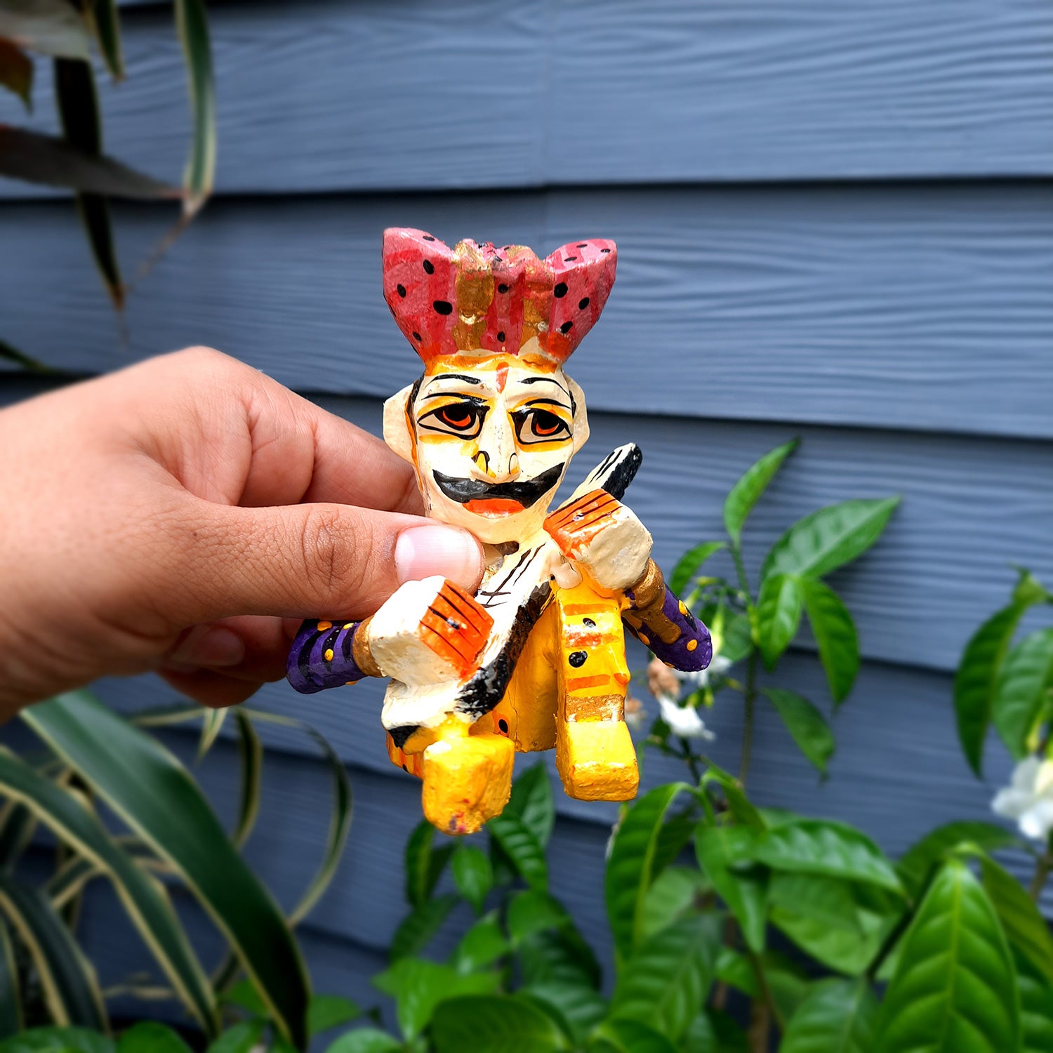 Rajasthani Musician Showpiece | Babla Musicians - For Table & Home Decor - 4 Inch -Set of 5 - Apkamart