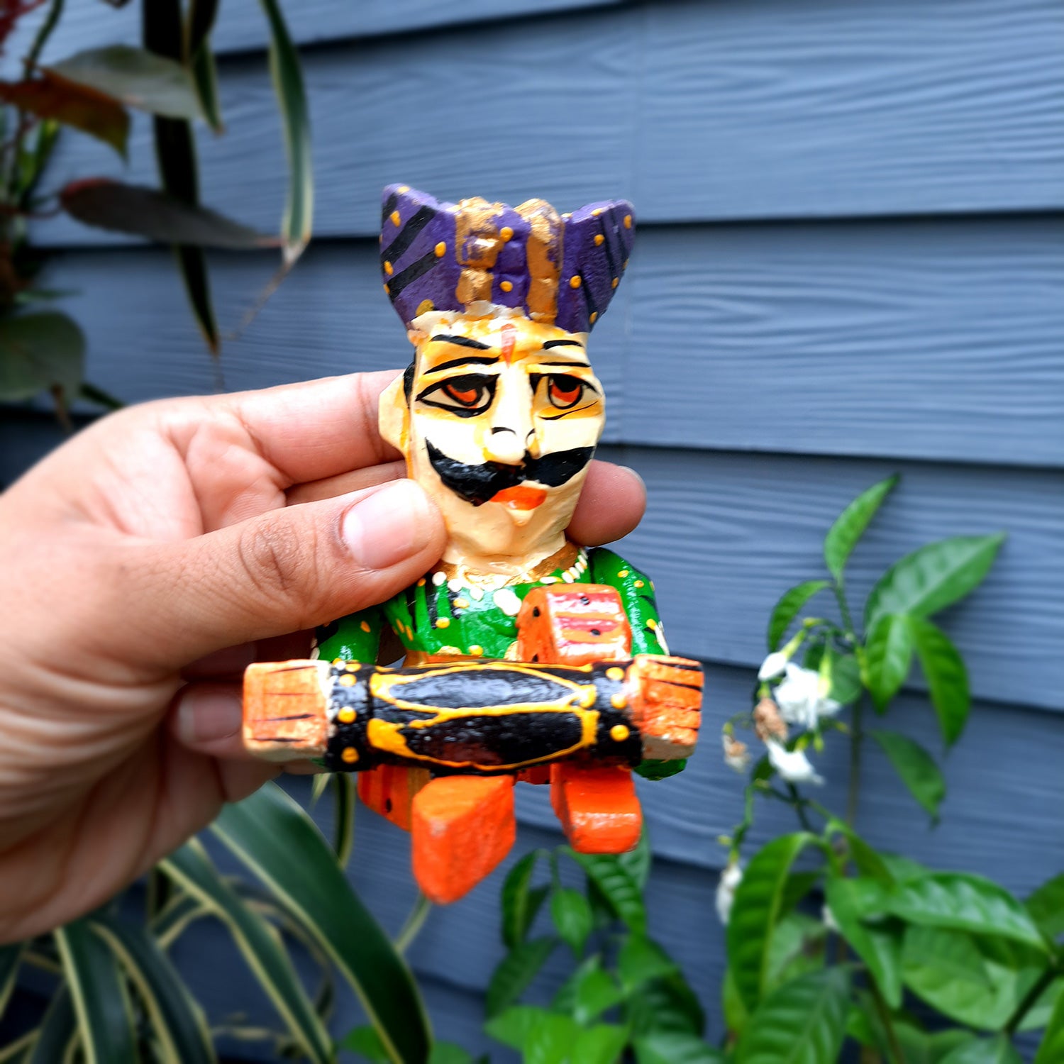 Rajasthani Musician Showpiece | Babla Musicians - For Table & Home Decor - 4 Inch -Set of 5 - Apkamart