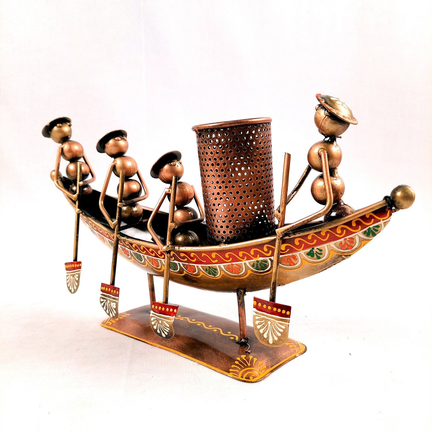 Boat Pen Holder |For pen & Pencil - Boat Design - 11 Inch-Apkamart