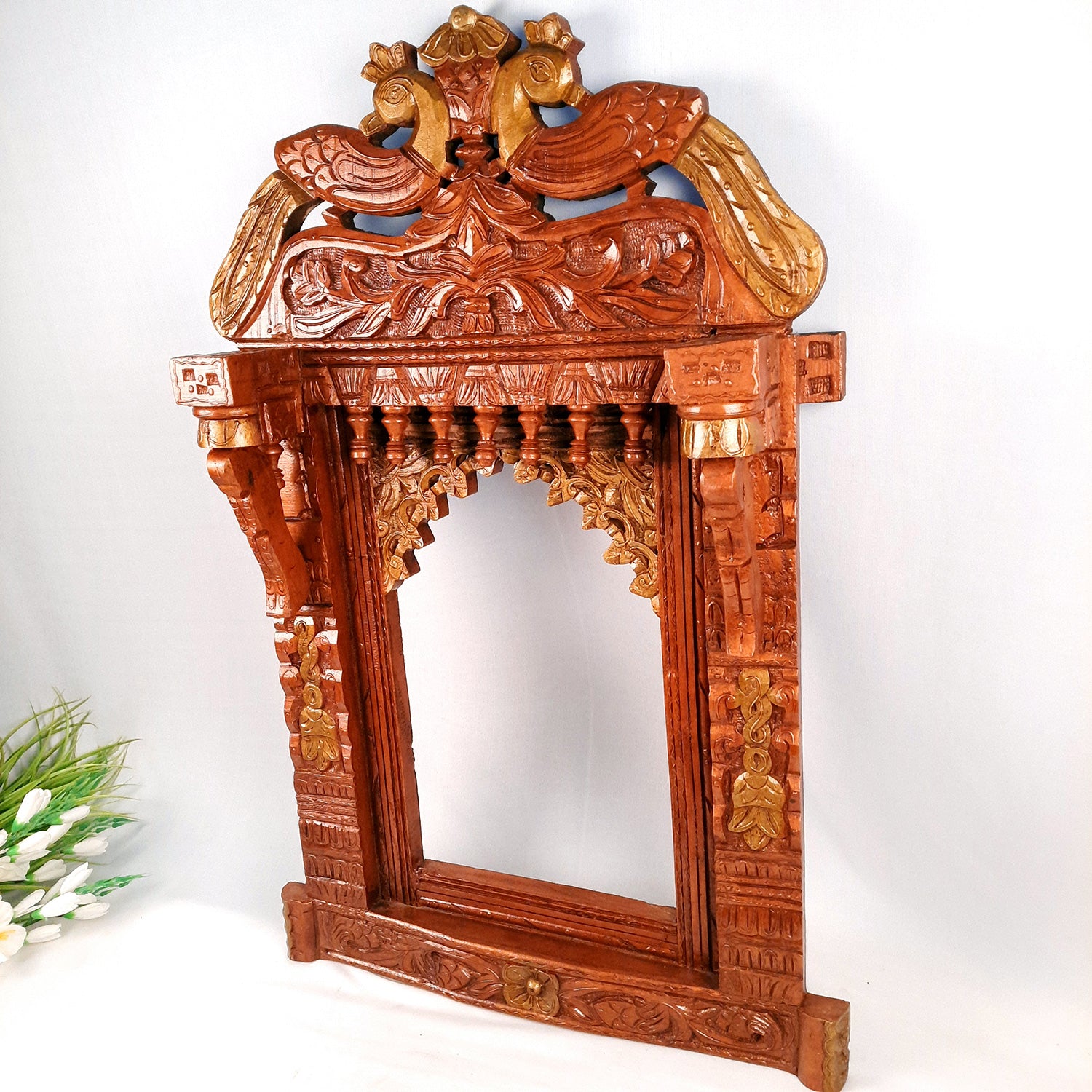 Peacock Design Jharokha - For Living Room Interior Decoration - 36 Inch-Apkamart