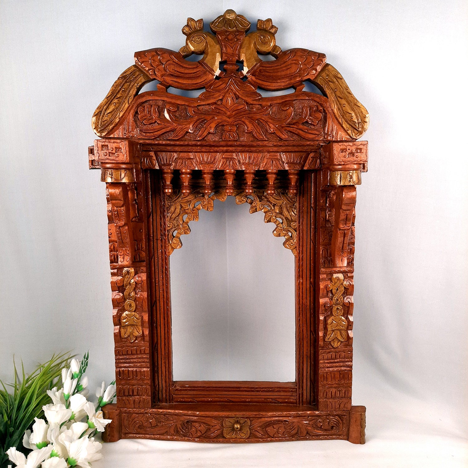 Peacock Design Jharokha - For Living Room Interior Decoration - 36 Inch-Apkamart