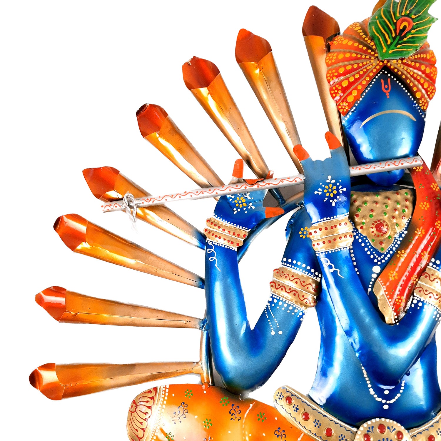 LED Krishna Wall Hanging - Wall Decor & Office Decoration - 26 Inch-Apkamart