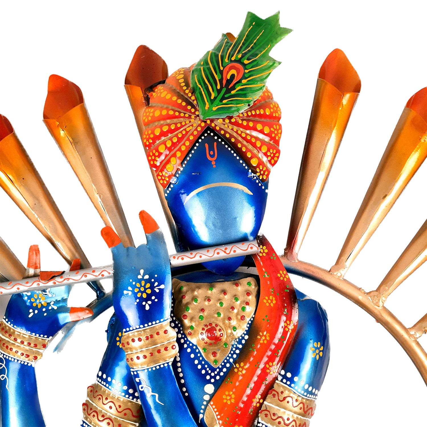 LED Krishna Wall Hanging - Wall Decor & Office Decoration - 26 Inch-Apkamart