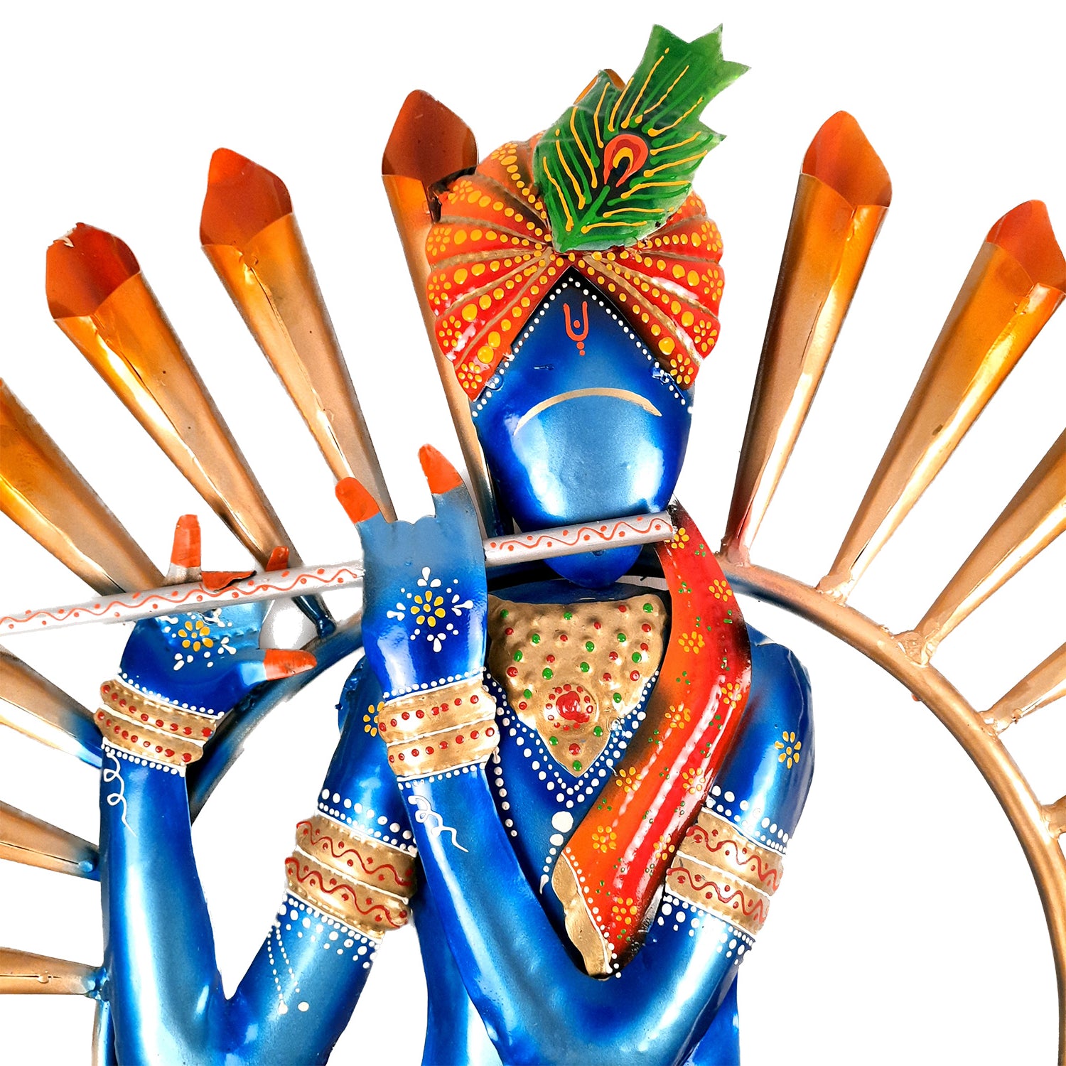 LED Krishna Wall Hanging - Wall Decor & Office Decoration - 26 Inch-Apkamart