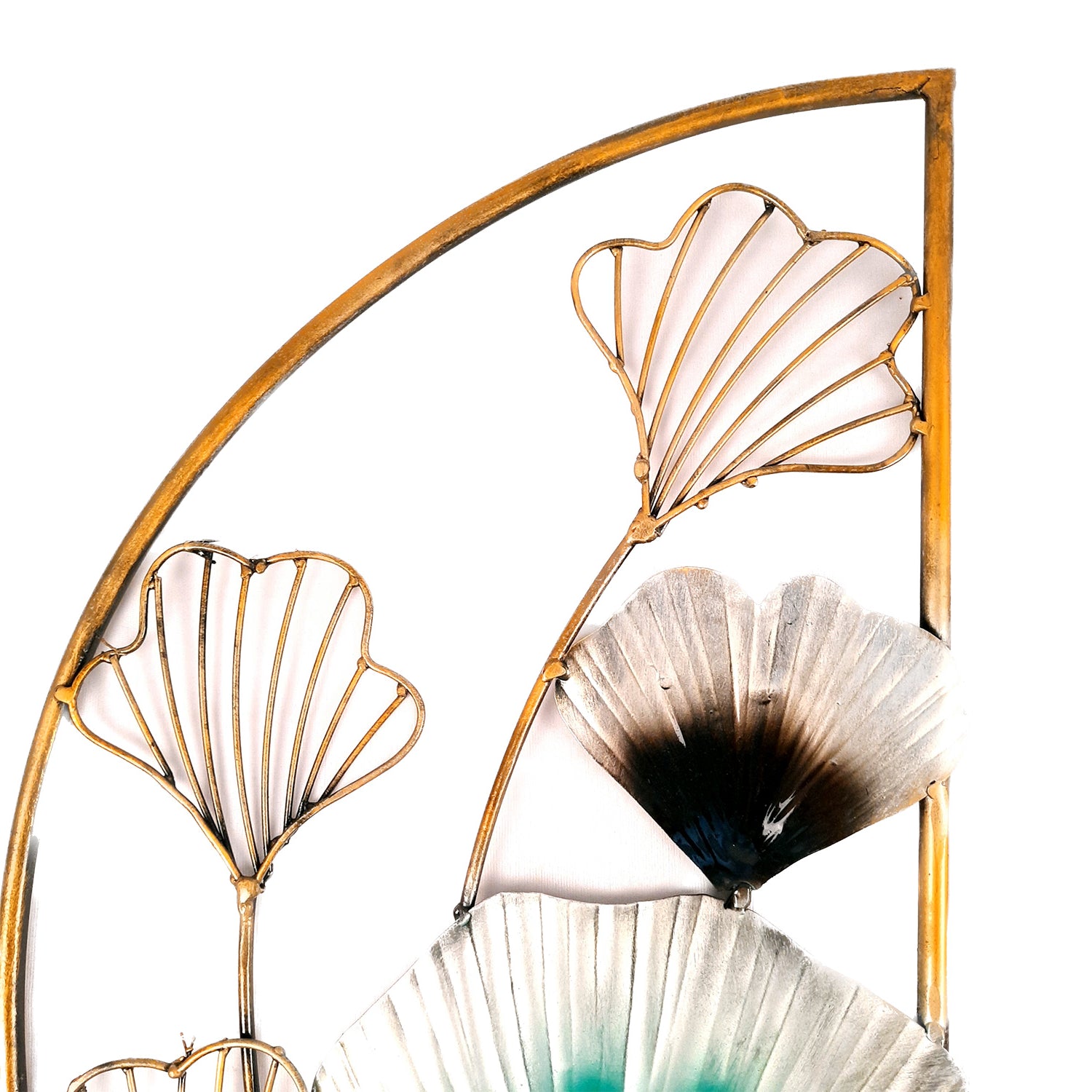 Metal Wall Art - Flower Design - 24 Inch-Apkamart