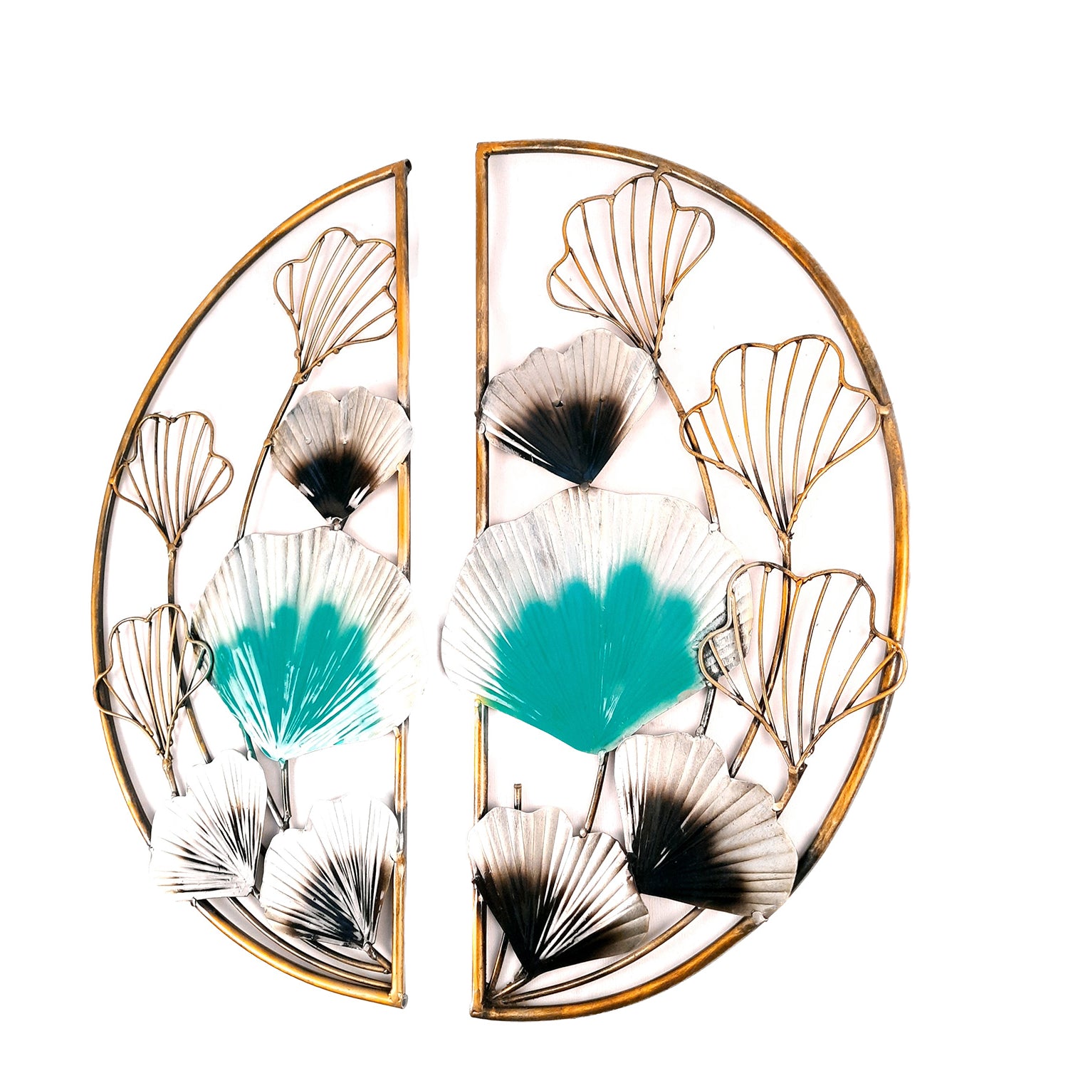 Metal Wall Art - Flower Design - 24 Inch-Apkamart