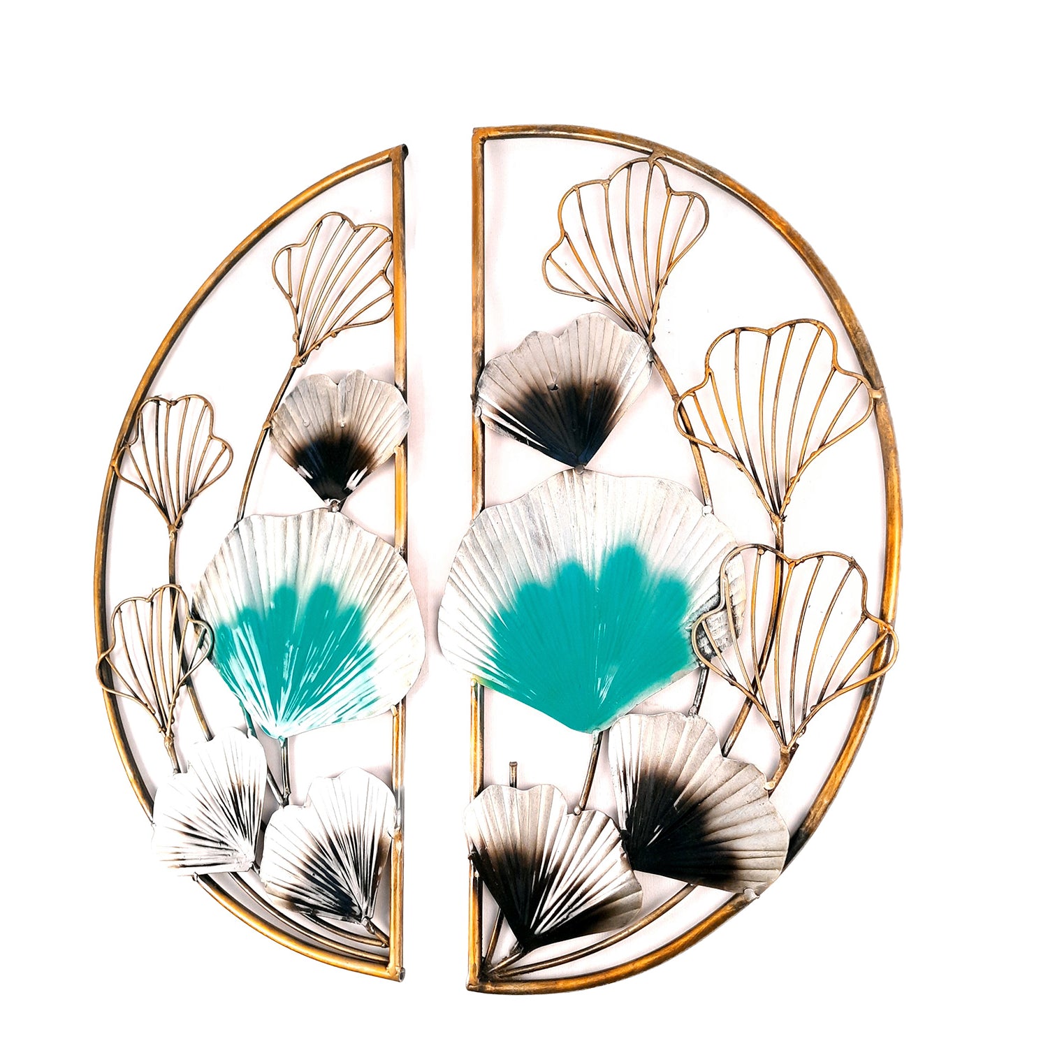 Metal Wall Art - Flower Design - 24 Inch-Apkamart