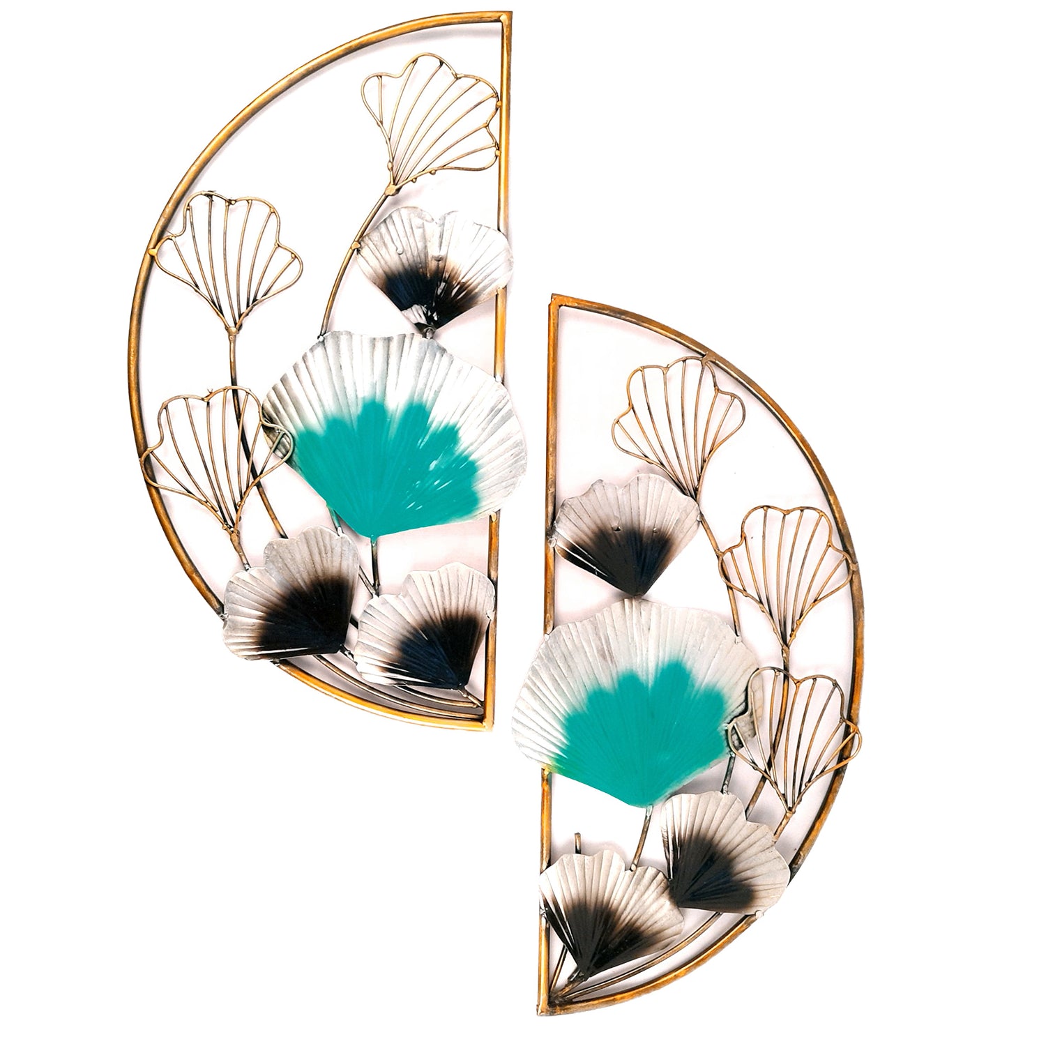 Metal Wall Art - Flower Design - 24 Inch-Apkamart