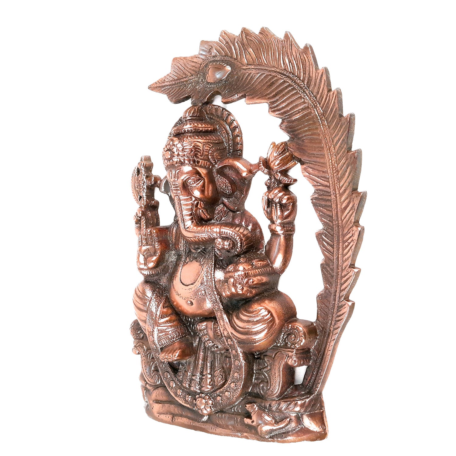 Ganesh Ji Wall Hanging | Ganpati Wall Statue - for Home, Wall Decor, Puja & Gifts -13 inch-Apkamart