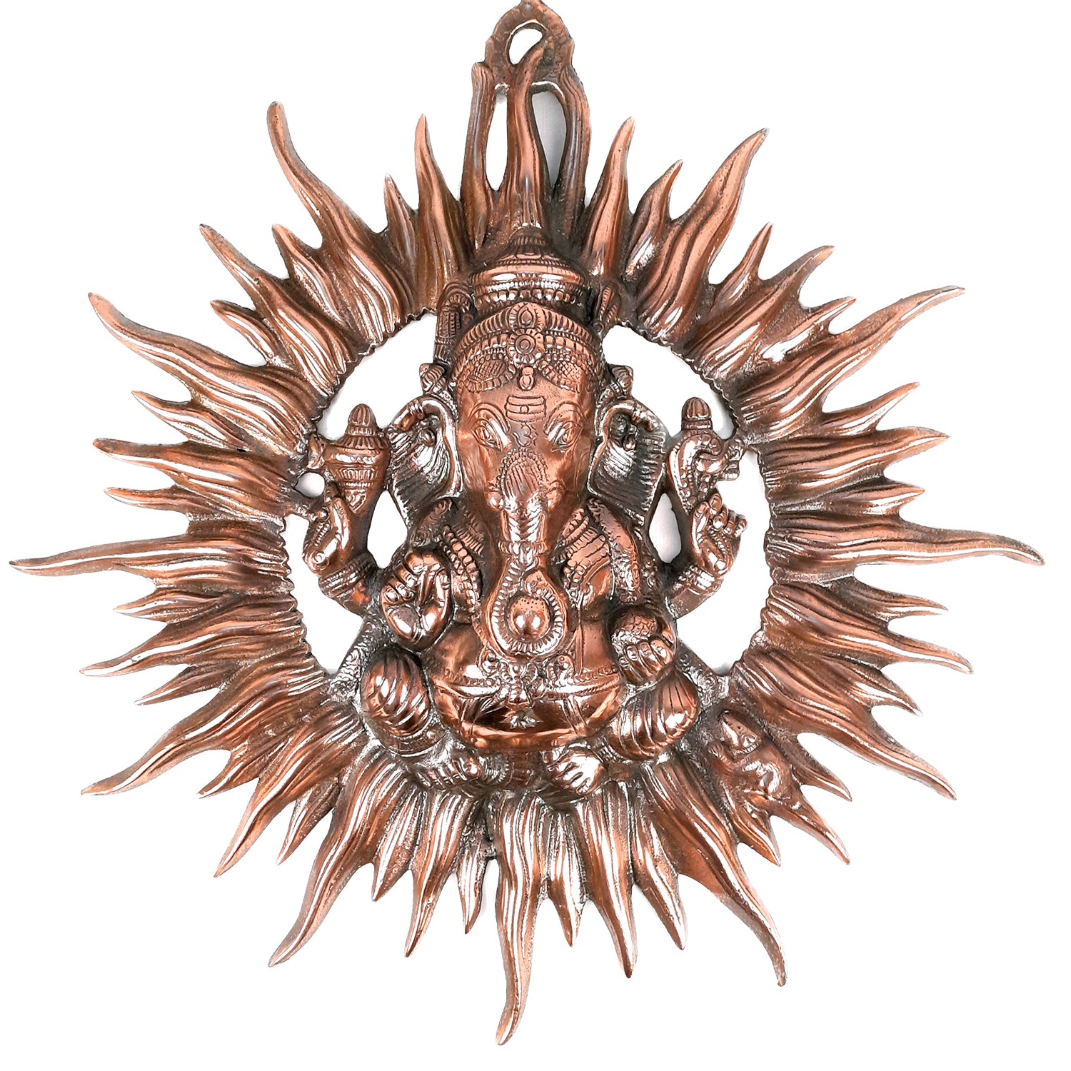 Ganesh Wall Decor | Metal Wall Decor - 21 Inch-Apkamart