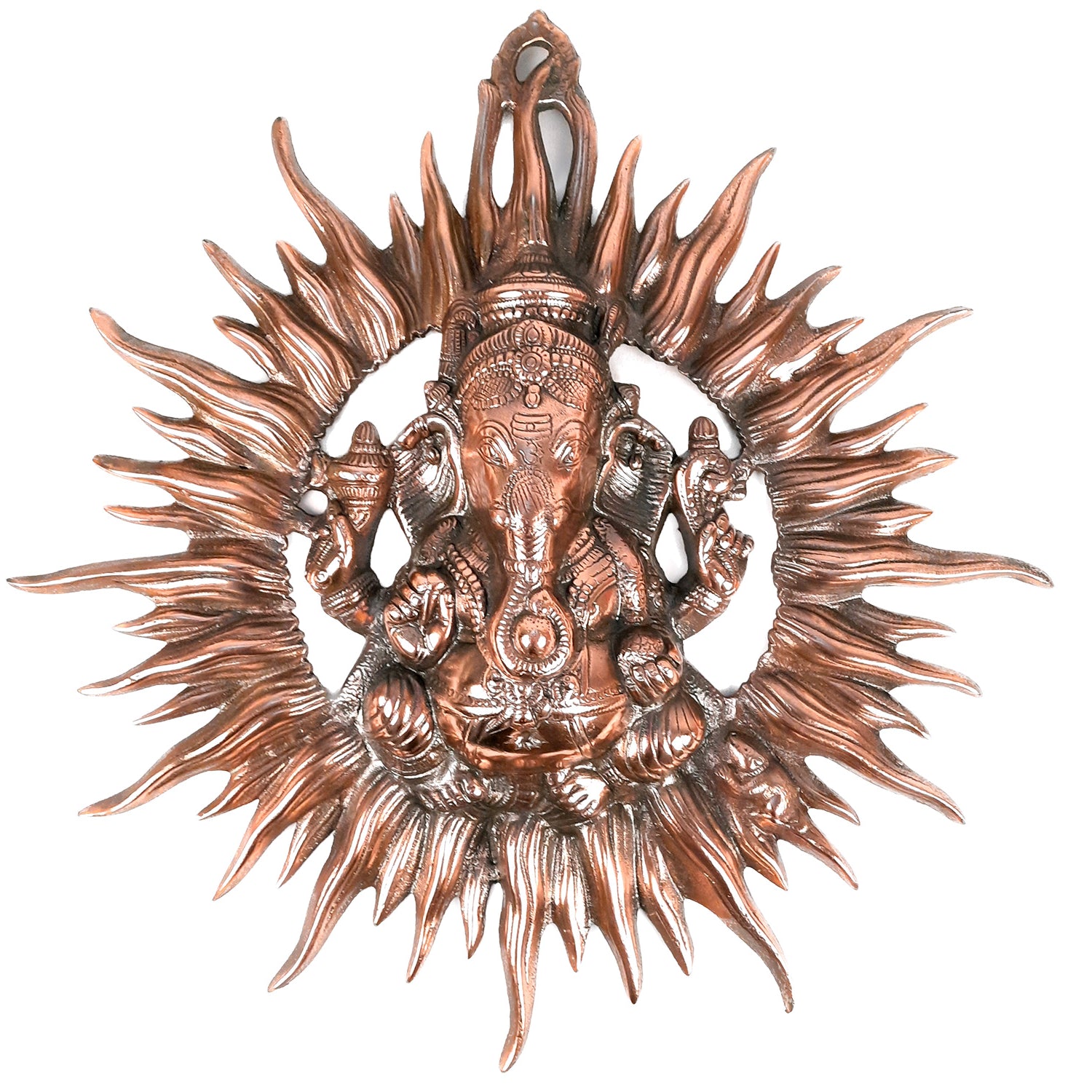 Ganesh Wall Decor | Metal Wall Decor - 21 Inch-Apkamart
