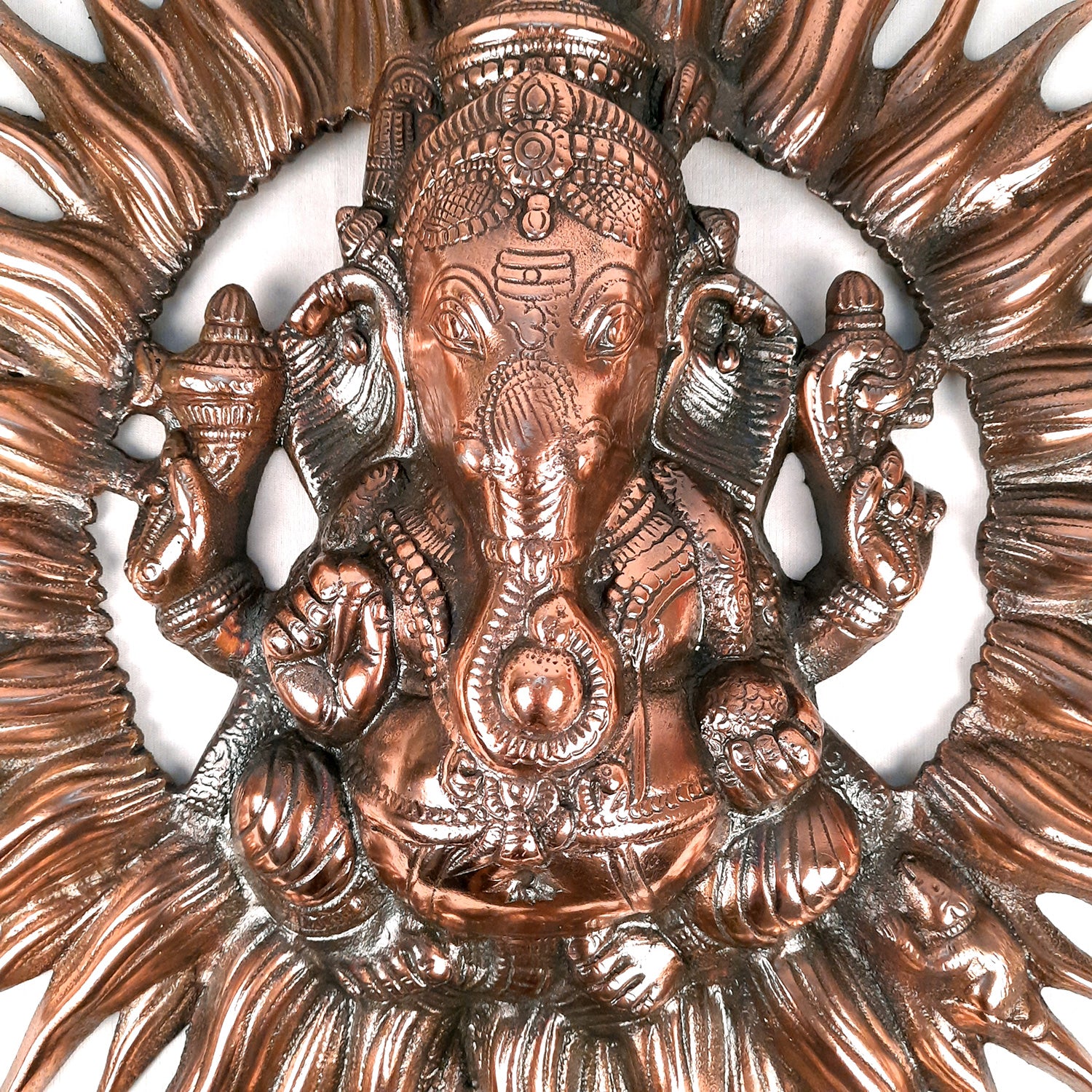 Ganesh Wall Decor | Metal Wall Decor - 21 Inch-Apkamart