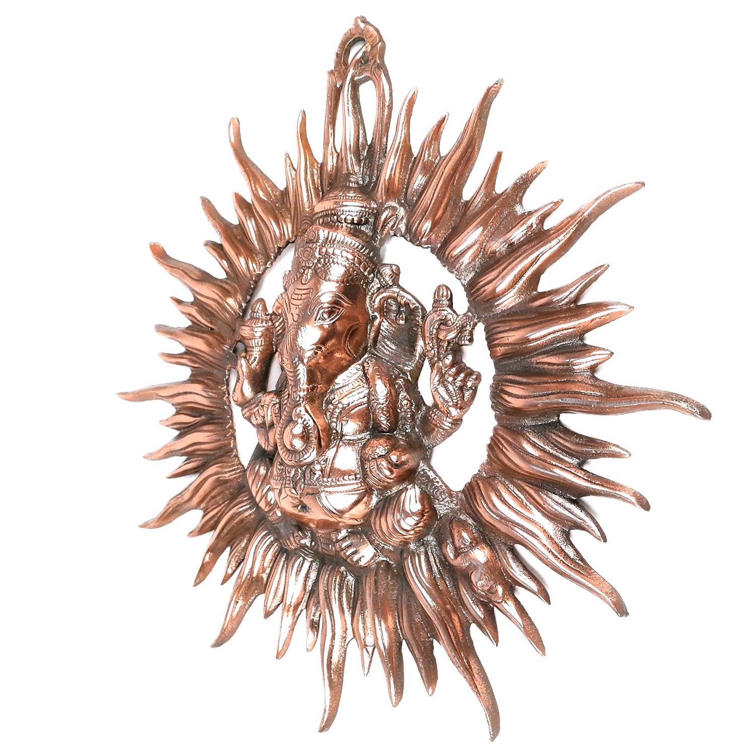 Ganesh Wall Decor | Metal Wall Decor - 21 Inch-Apkamart