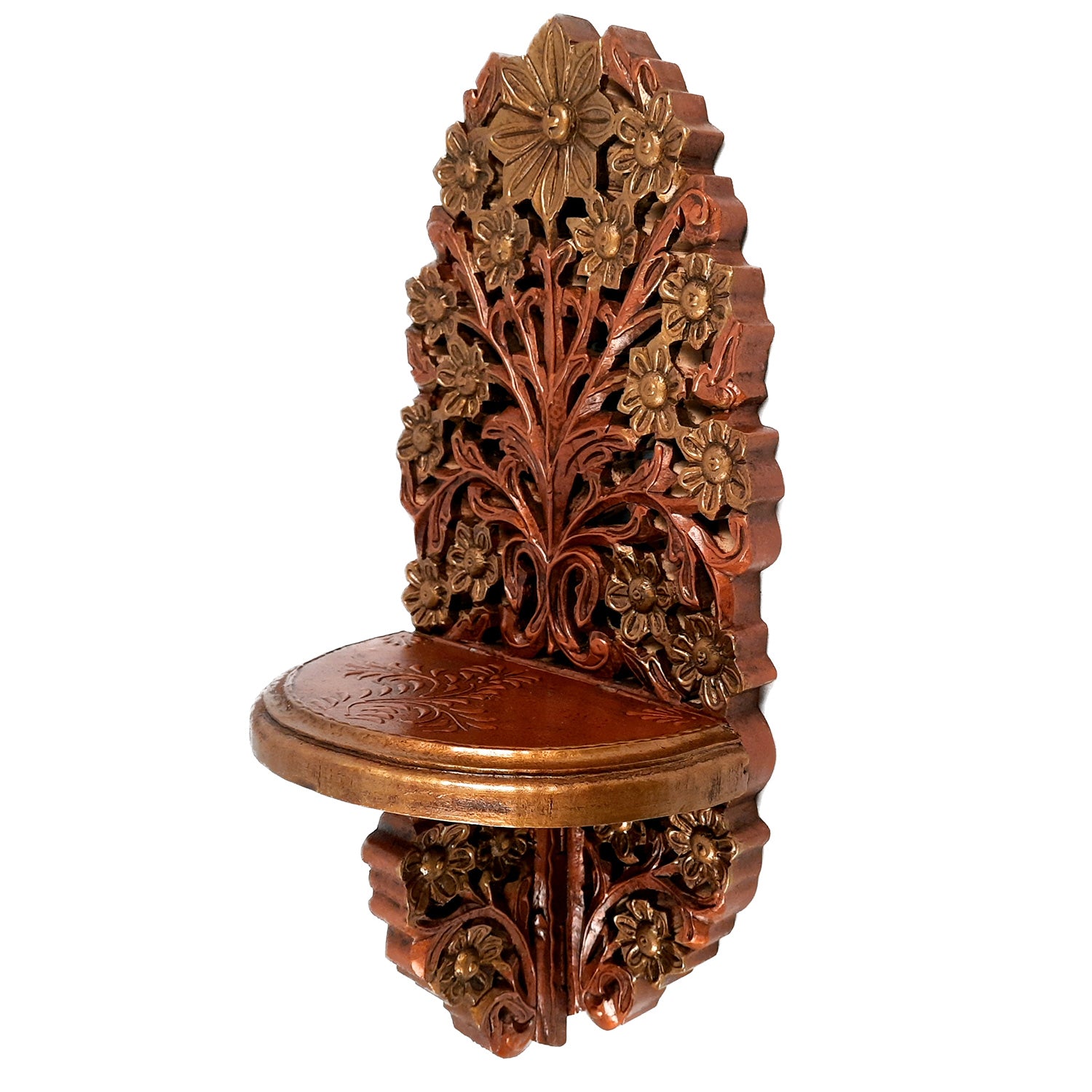 Wooden Wall Brackets Shelves - Living Room Decor - 18 Inch-Apkamart