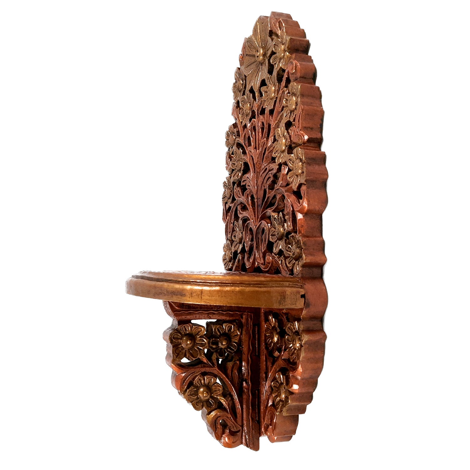 Wooden Wall Brackets Shelves - Living Room Decor - 18 Inch-Apkamart