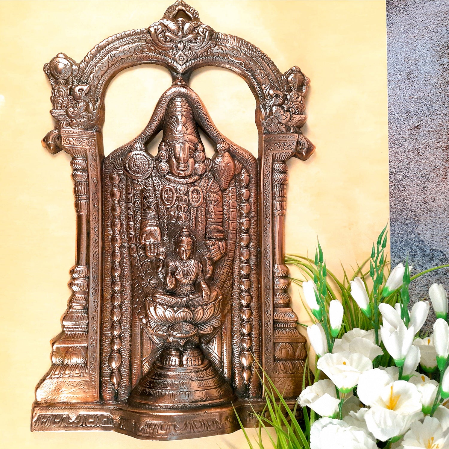 Shri Balaji Wall Hanging | Venkateswara Wall Decor - For Home, Wall Decor & Gifts - 25 Inch-Apkamart