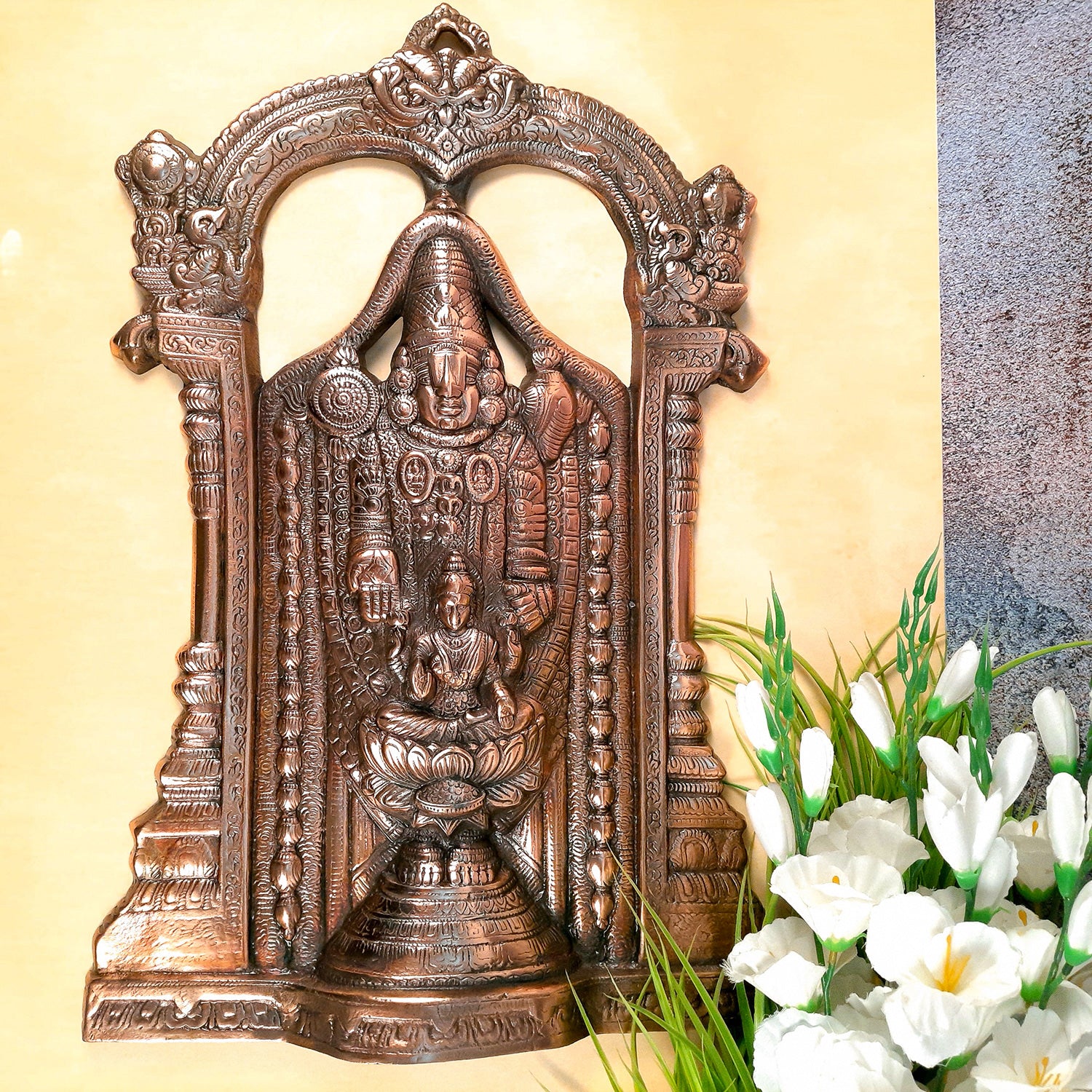 Shri Balaji Wall Hanging | Venkateswara Wall Decor - For Home, Wall Decor & Gifts - 25 Inch-Apkamart