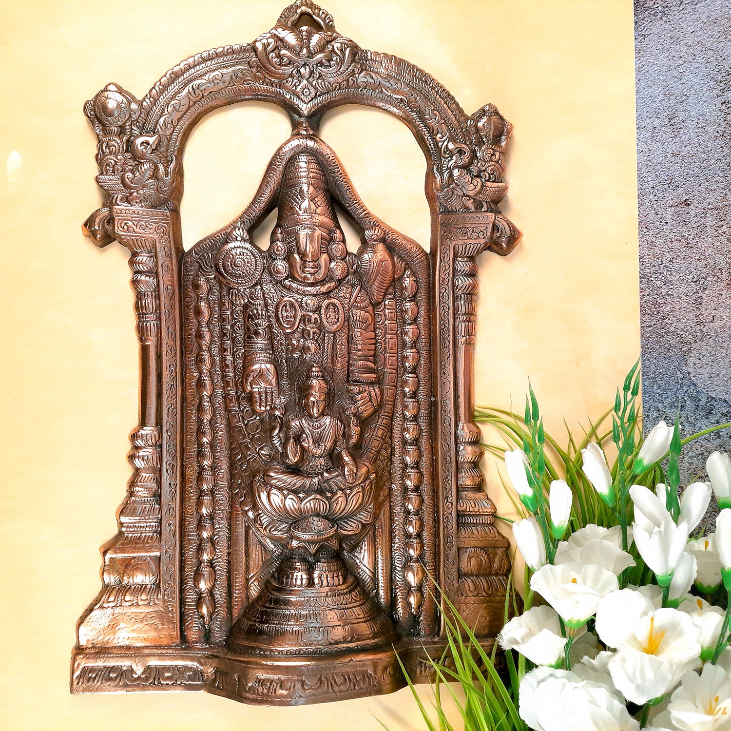 Shri Balaji Wall Hanging | Venkateswara Wall Decor - For Home, Wall Decor & Gifts - 25 Inch-Apkamart