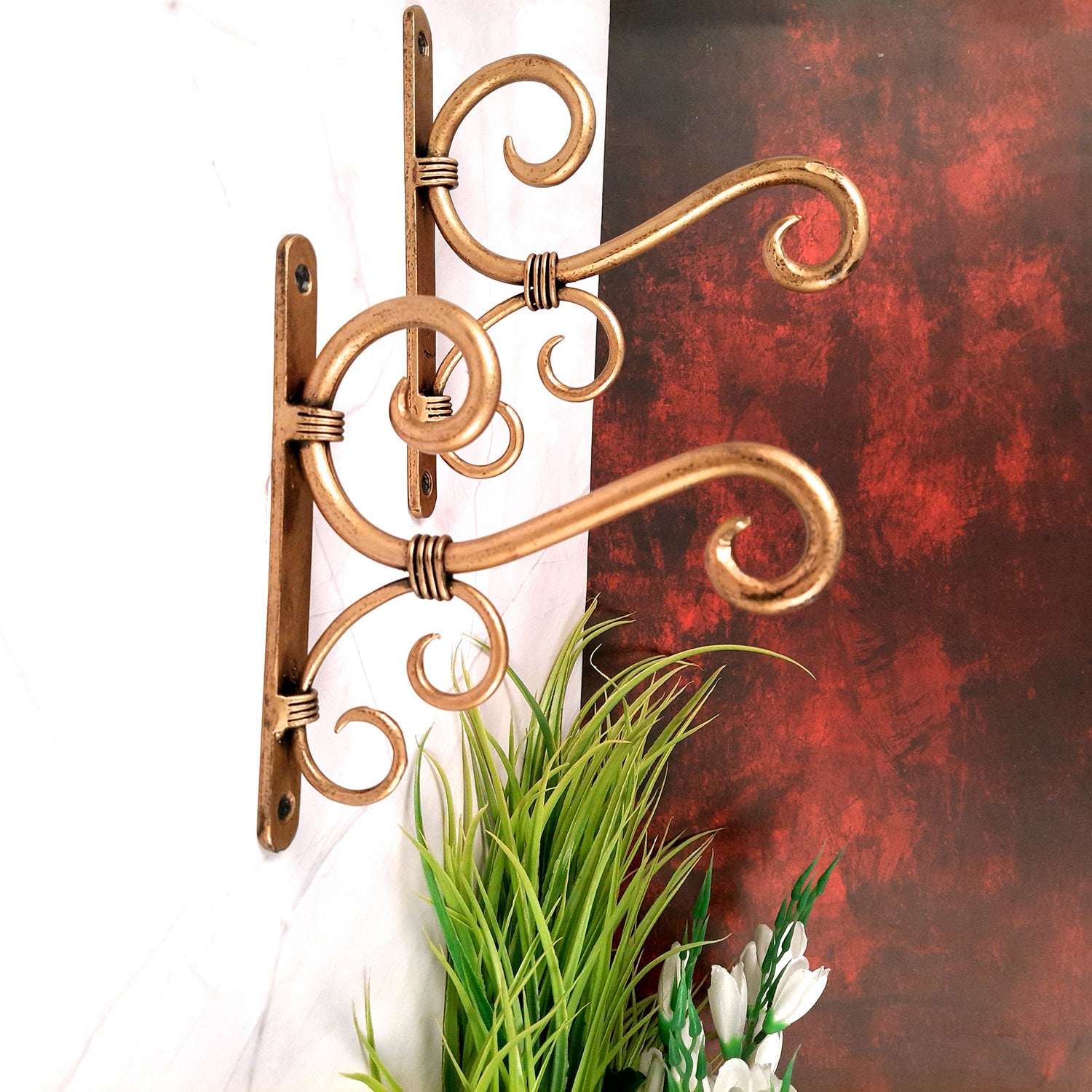 Decorative Wall Hook for Wall Decor & Office Decor - 8 Inch-Apkamart #Style_ Pack of 2