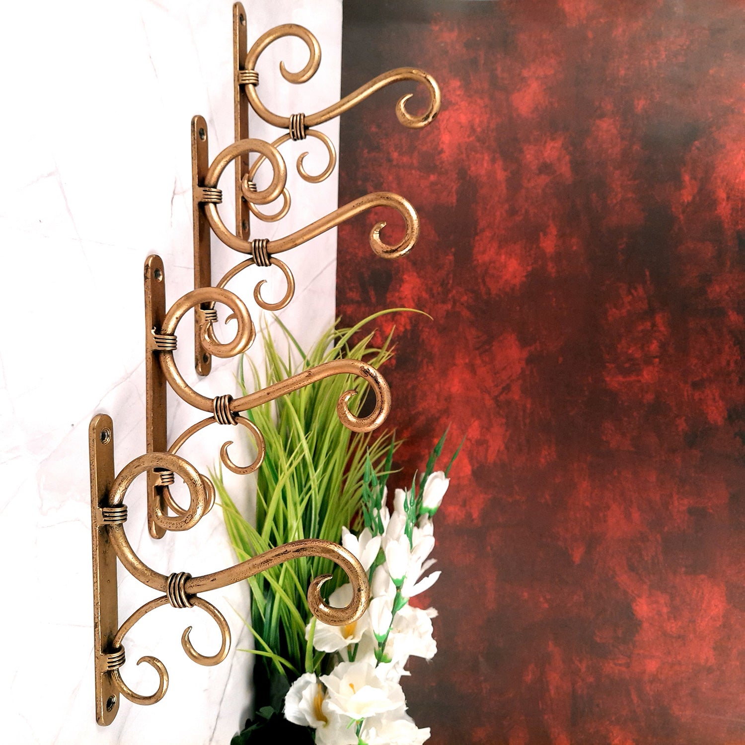 Decorative Wall Hook for Wall Decor & Office Decor - 8 Inch-Apkamart #Style_ Pack of 4