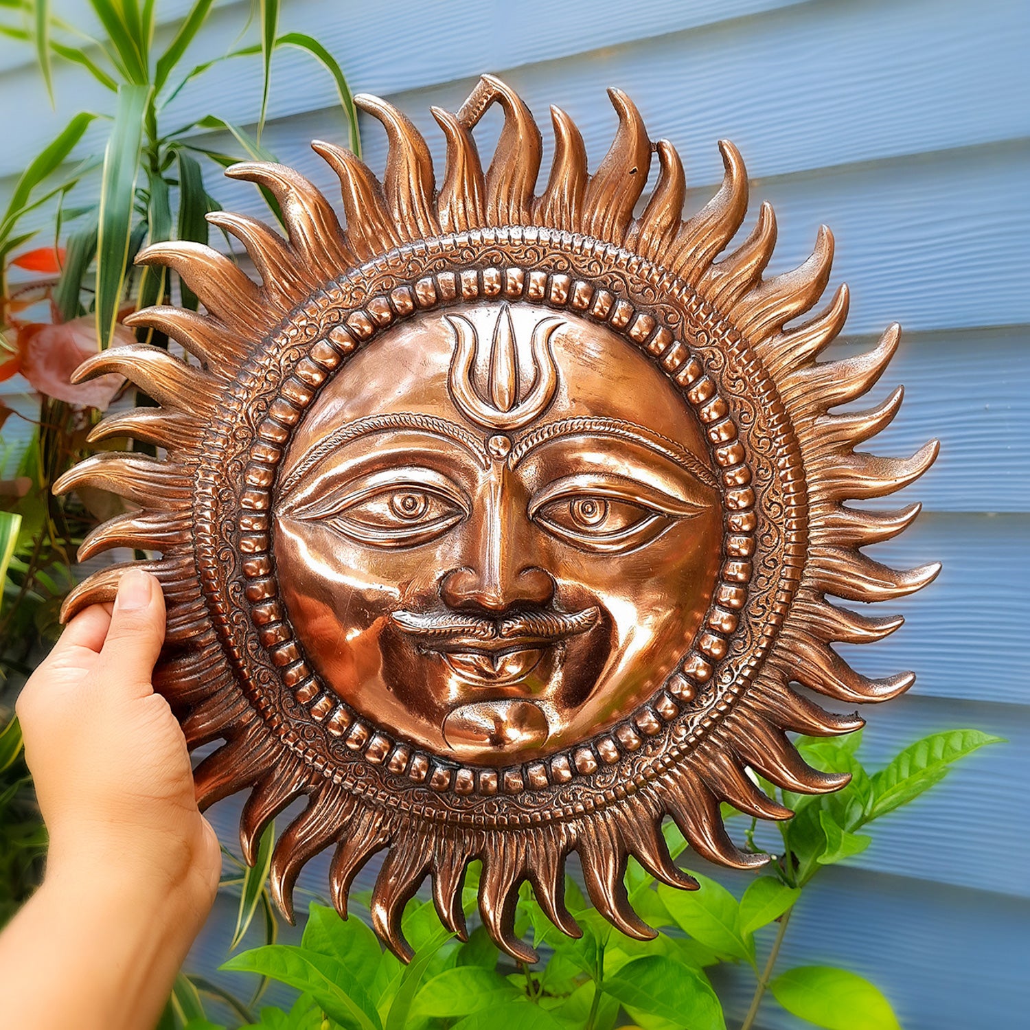 Sun Wall Hanging - Drawing Room Decor - 15 inch-Apkamart