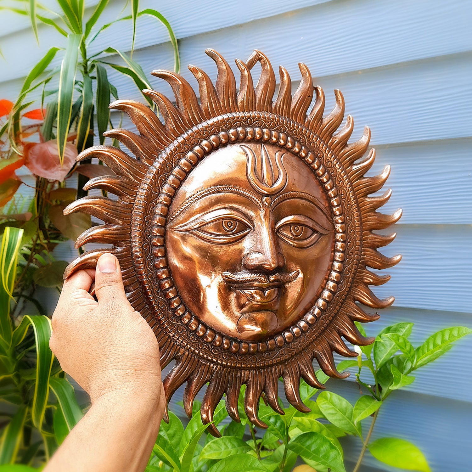 Sun Wall Hanging - Drawing Room Decor - 15 inch-Apkamart