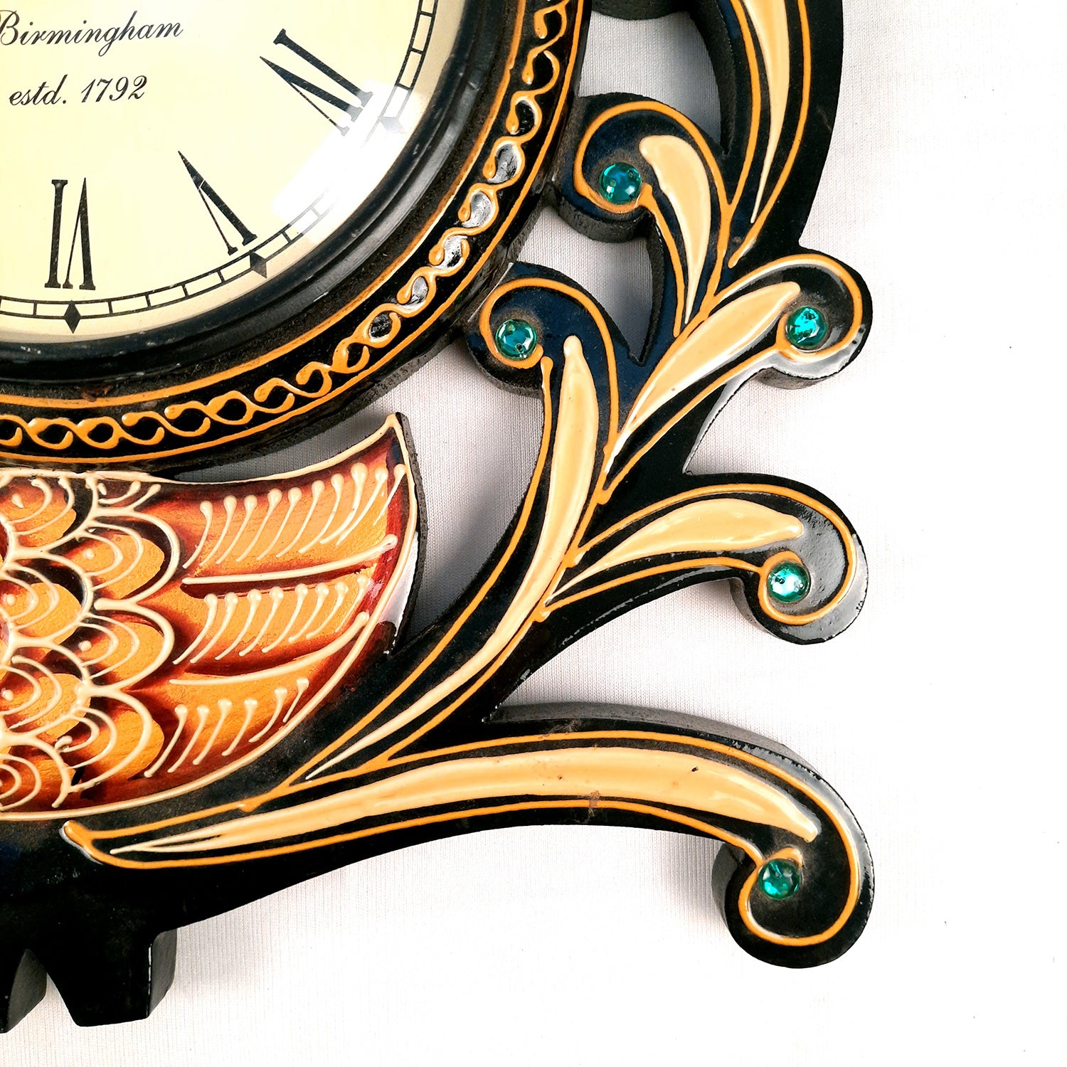 Peacock Wall Clock | Decorative Wall Clock - For Home, Wall Decor, Office & Gifts (12 inch)- Apkamart