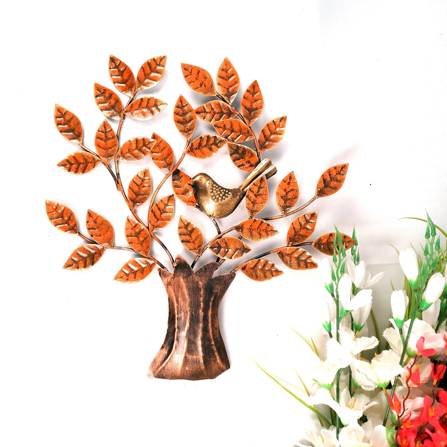 Wall Art Decor - Tree Design with Bird- For Home & Office Decoration - 19 Inch-Apkamart