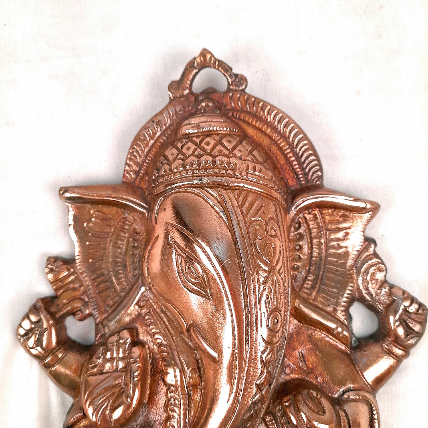 Lord Ganesh Wall Hanging | Ganesha Wall Decor - For Pooja, Home, Entrance Decor & Gifts - 10 Inch - apkamart