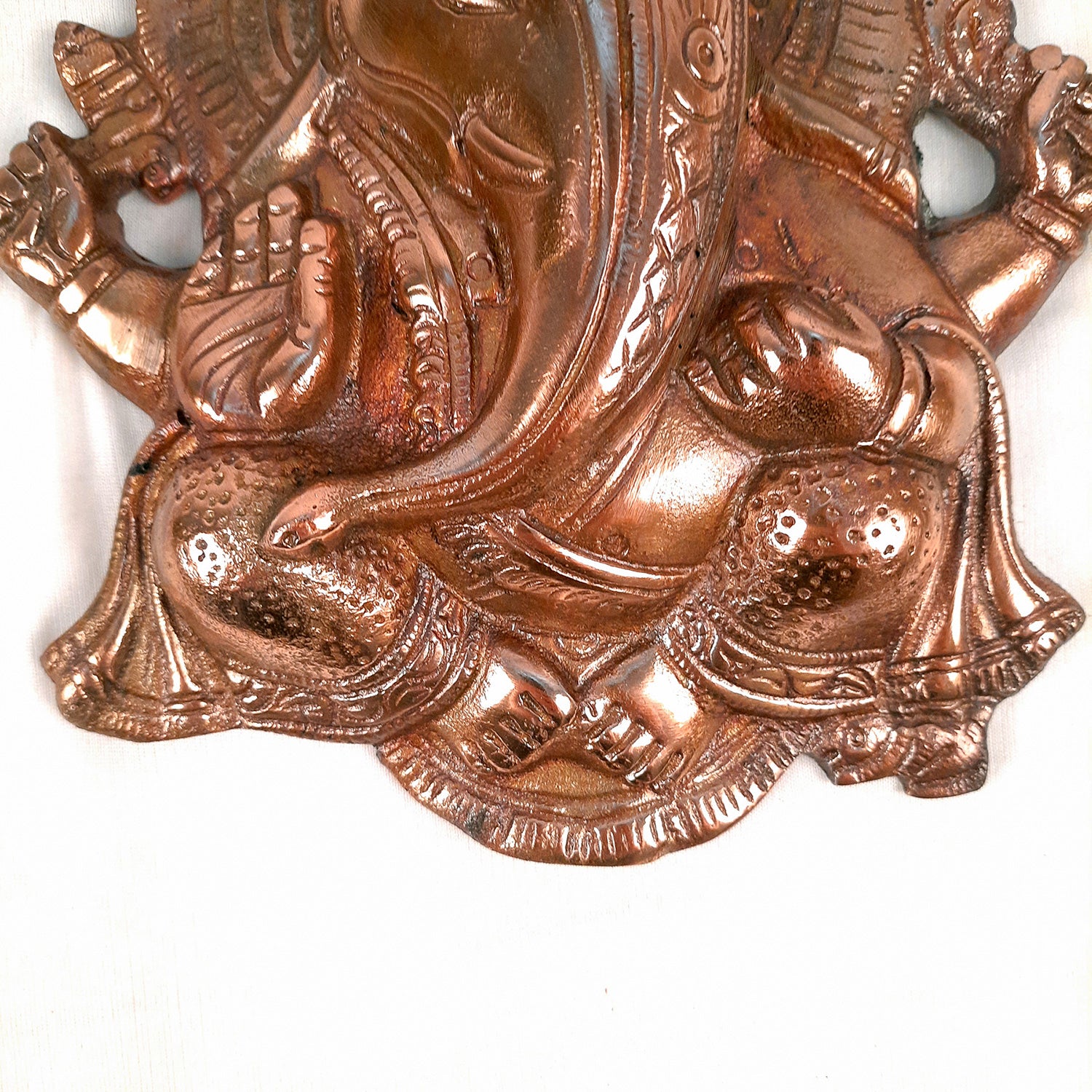 Lord Ganesh Wall Hanging | Ganesha Wall Decor - For Pooja, Home, Entrance Decor & Gifts - 10 Inch - apkamart